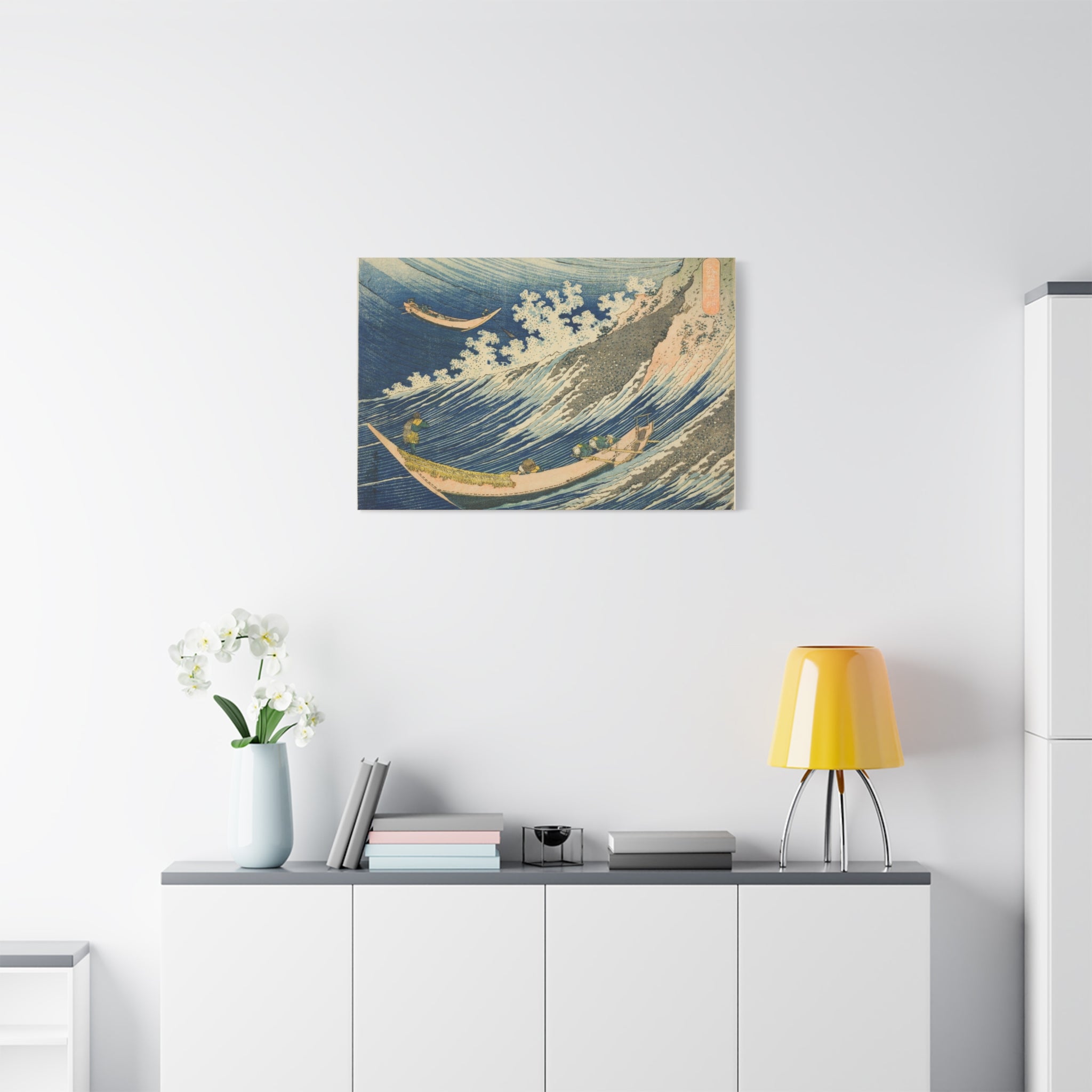 canvas-print-katsushika-hokusai-art-fishing-boats-at-choshi-in-shimosa-japanese-art-decor-japanese-wall-art-traditional-japan
