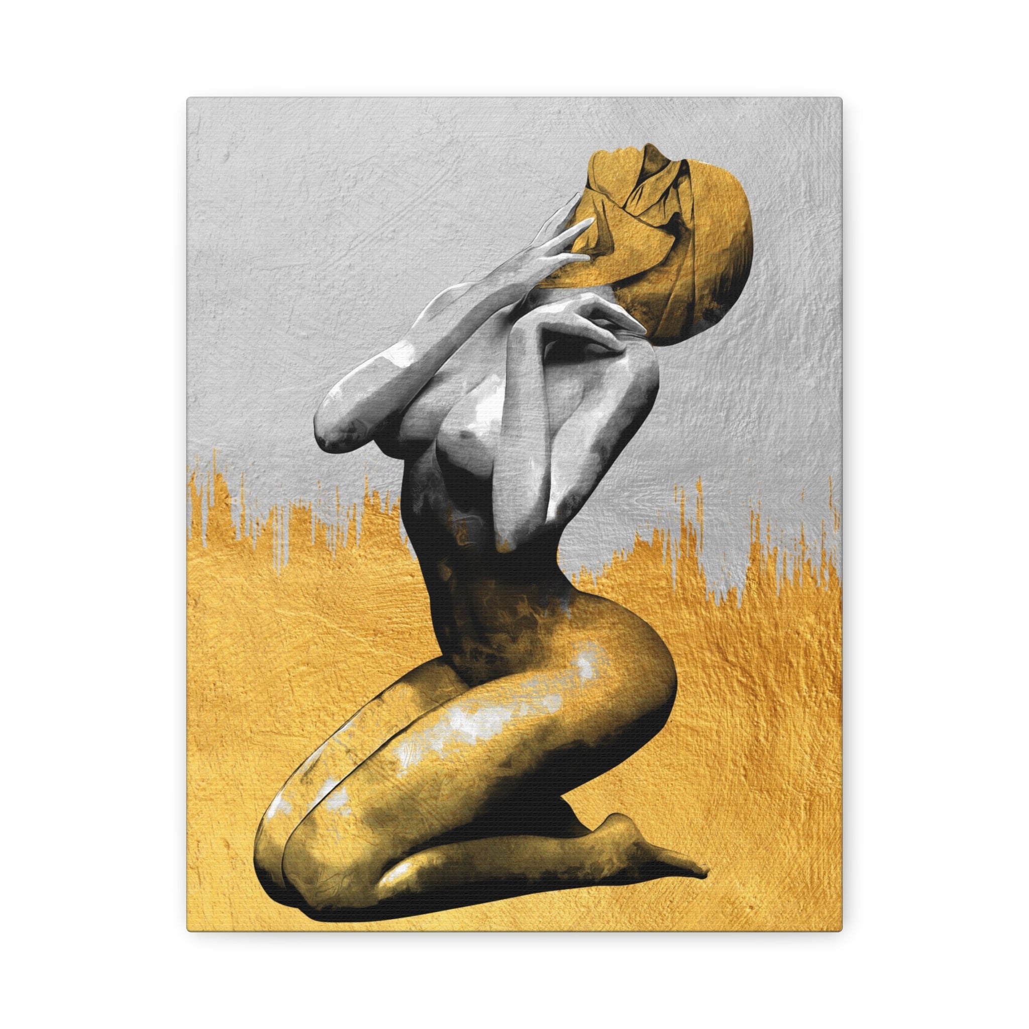 canvas-print-modern-art-nude-art-golden-decor-stretched-matte-canvas-wall-art-for-living-room-alternative-art-print-artwork