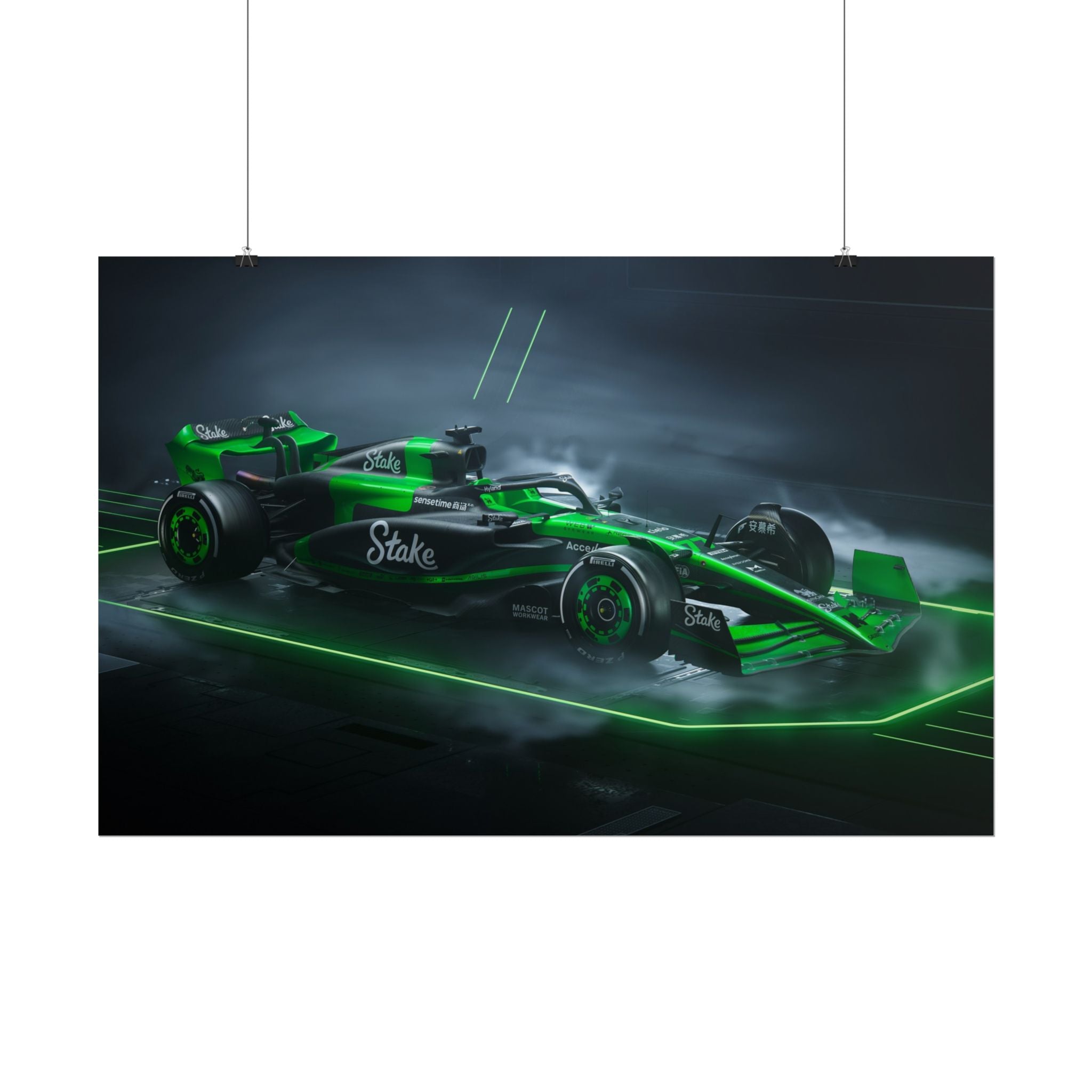 green-formula-1-car-poster-print-formula-one-cars-formula-1-gift-formula-1-poster-formula-1-wall-art-wall-decor-room-decor