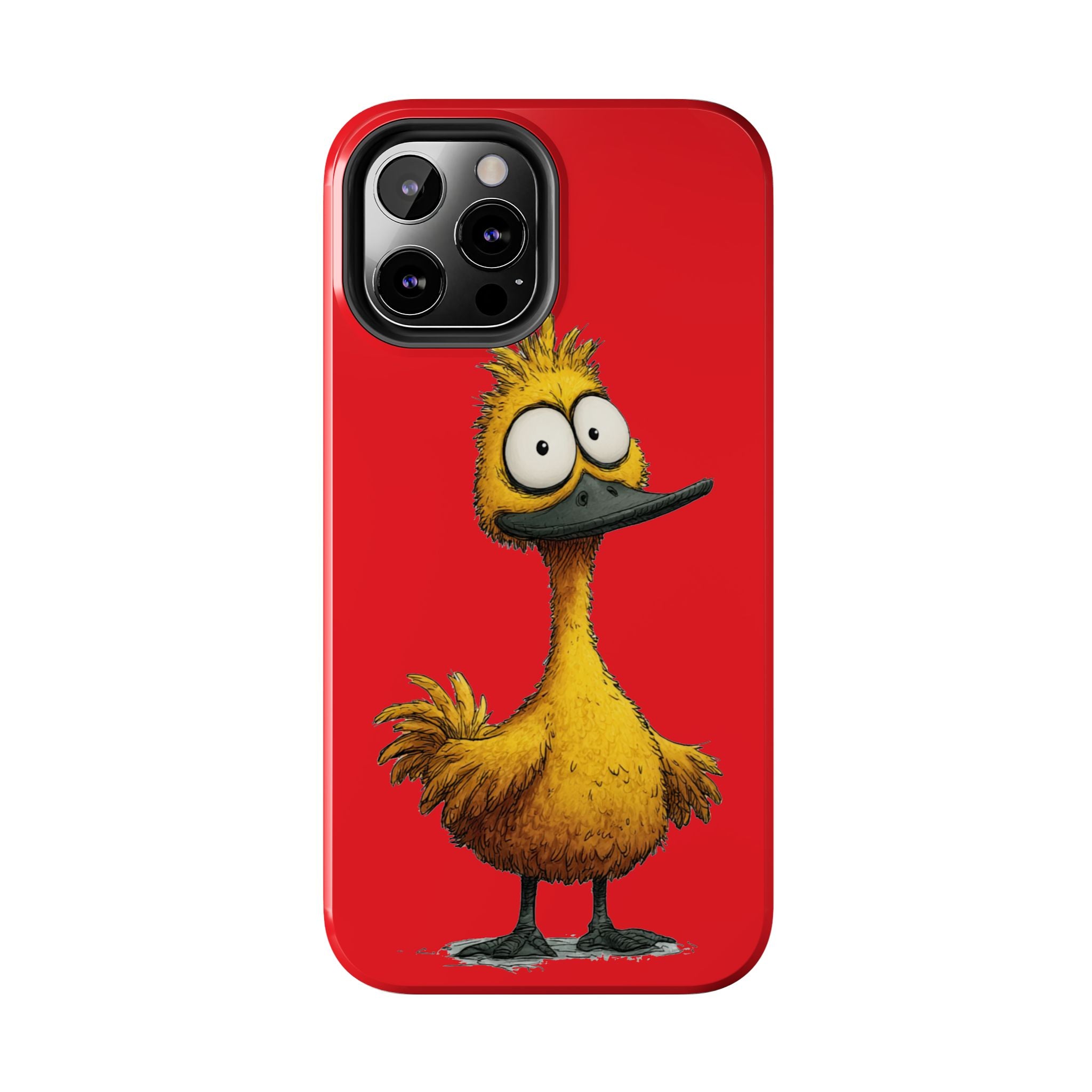 Quirky Funny Duck iPhone Tough Case - Kawaii Animal Phone Cover - Protective Phone Cover - Yellow iPhone Case