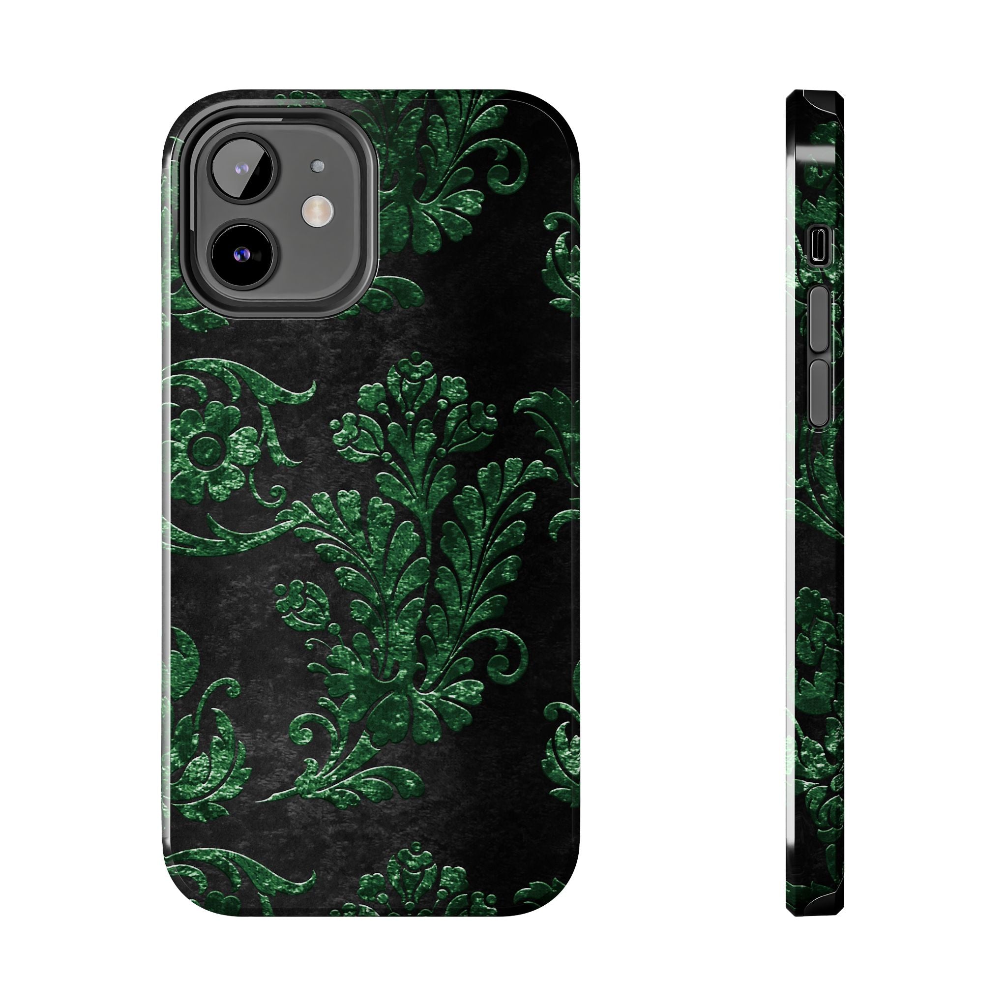 embossed-emerald-velvet-tough-iphone-case-protective-iphone-cover-heavy-duty-iphone-case-rugged-phone-case-durable-smartphone