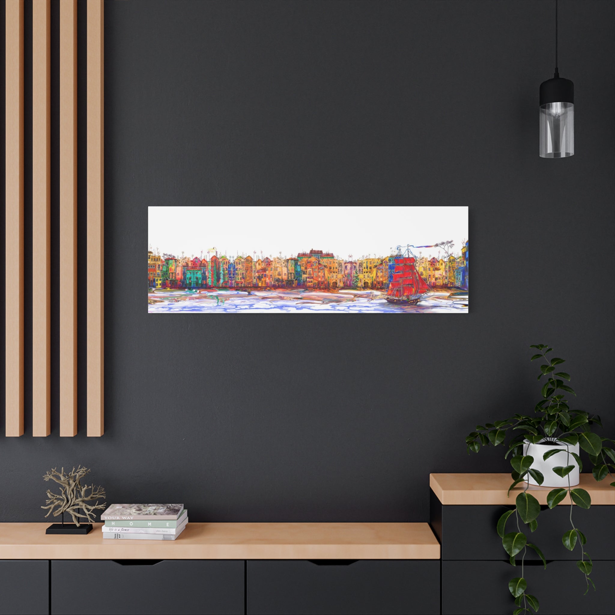 canvas-print-cityscape-amsterdam-oil-painting-sail-ship-wall-art-living-room-decor-stretched-matte-canvas-1-25-quot-home-offi