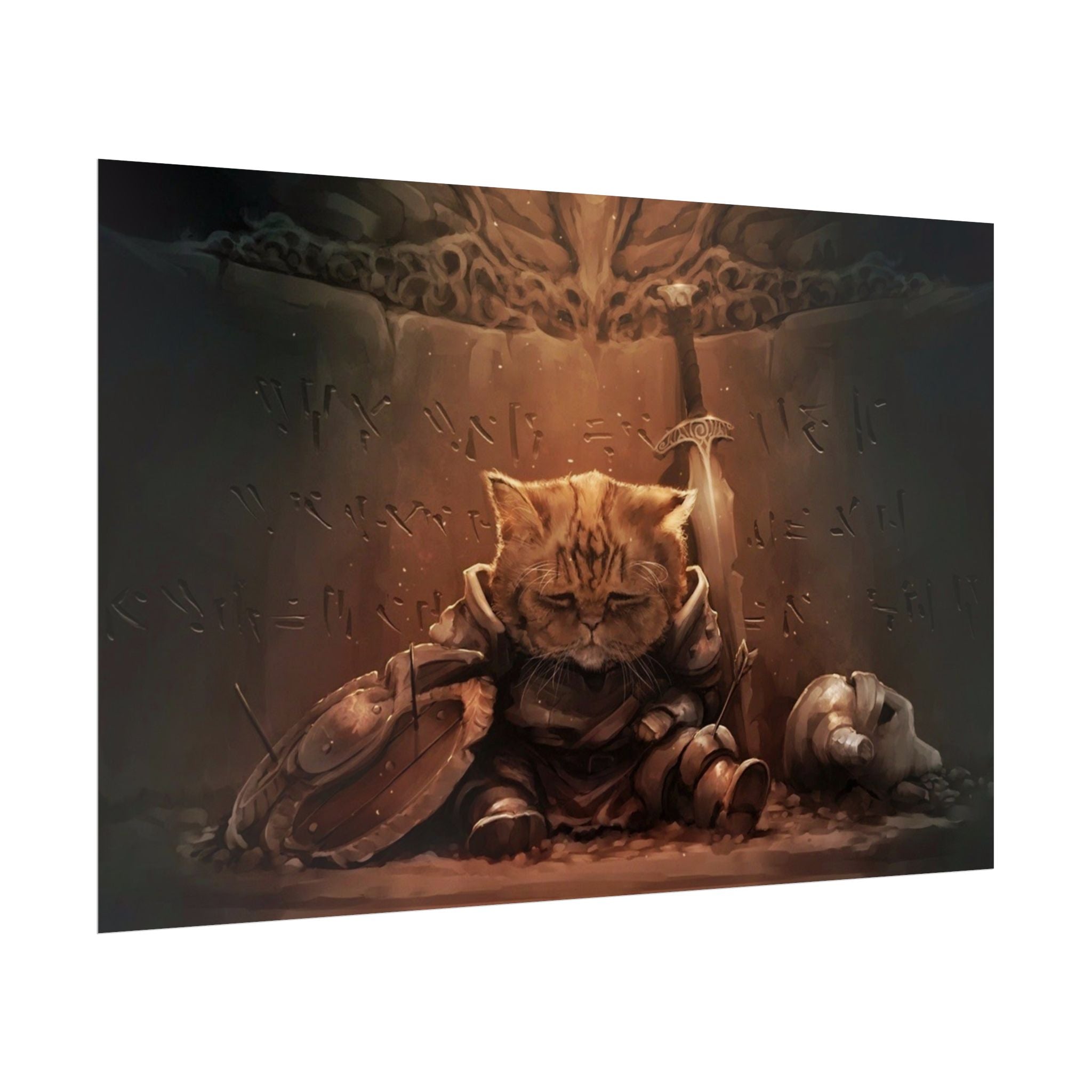the-elder-scrolls-skyrim-cat-poster-wall-art-viking-warrior-cat-game-poster-print-room-decor-gaming-wall-art-s