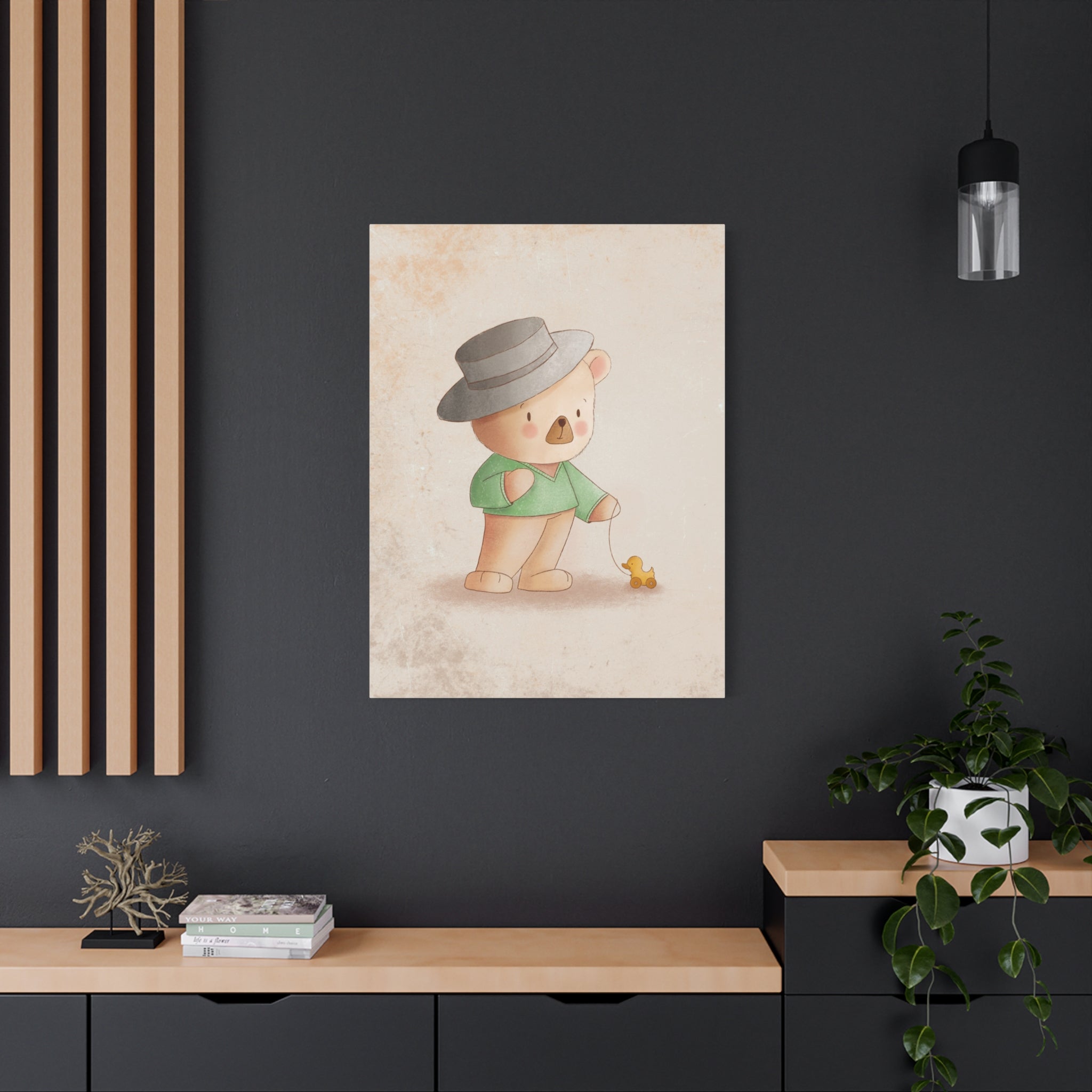 canvas-wall-art-cute-bear-nursery-decor-baby-bear-print-stretched-canvas-nursery-art-cute-bear-decoration-baby-nursery-cute-a