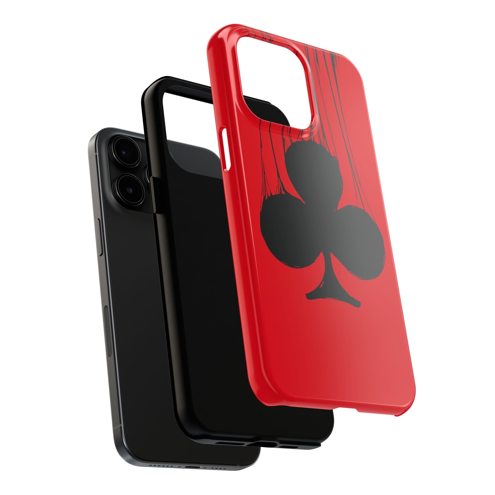 clubs-playing-cards-iphone-tough-case-protective-iphone-cover-card-game-lover-gift-gambling-theme-iphone-case-durable-card-su