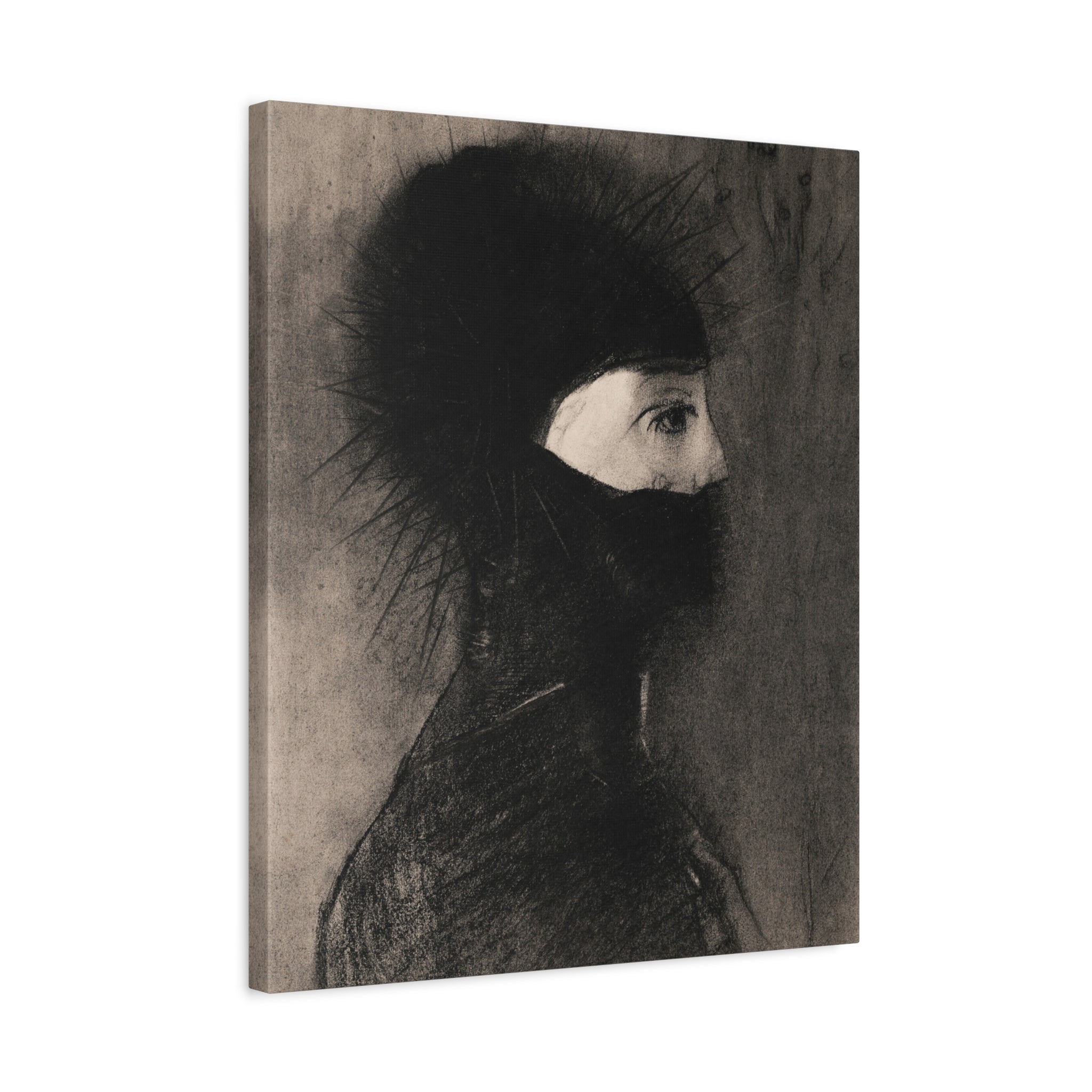 canvas-wall-art-armor-by-odilon-redon-vintage-woman-illustration-post-impressionism-art-wall-decor-matte-canvas-stretched