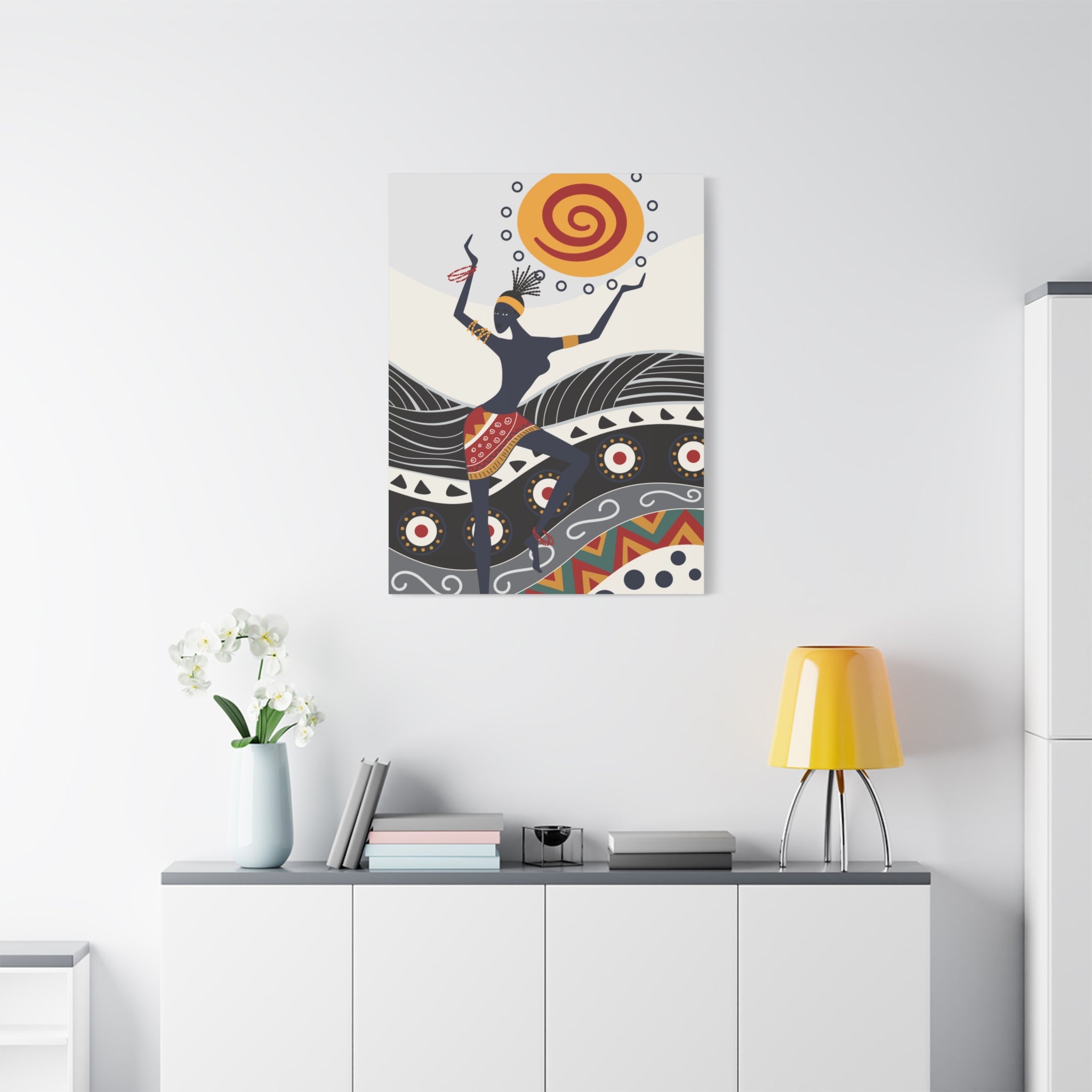 stretched-canvas-print-african-ornament-traditional-dance-wall-decor-african-wall-art-tribal-home-decoration-ethnic-african-a