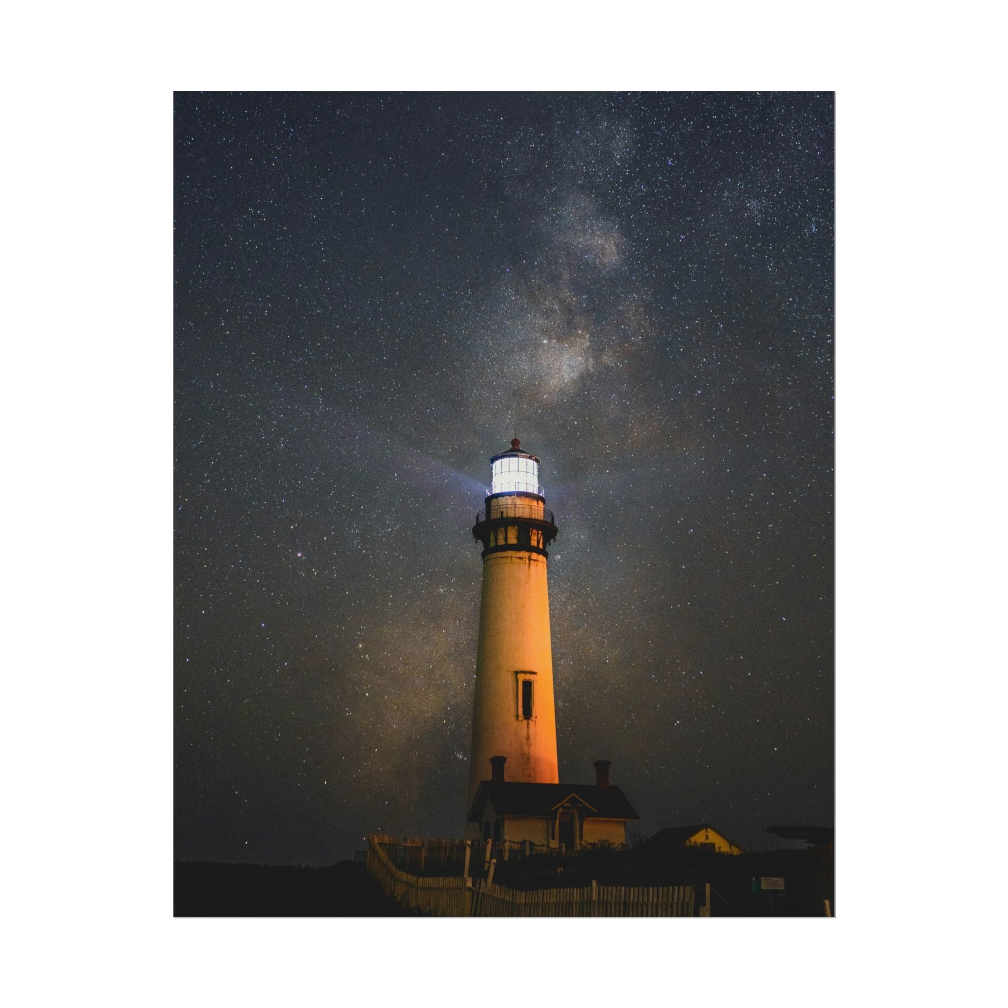 lighthouse-on-rock-poster-print-coastal-wall-art-nautical-decor-beach-house-decoration-seaside-wall