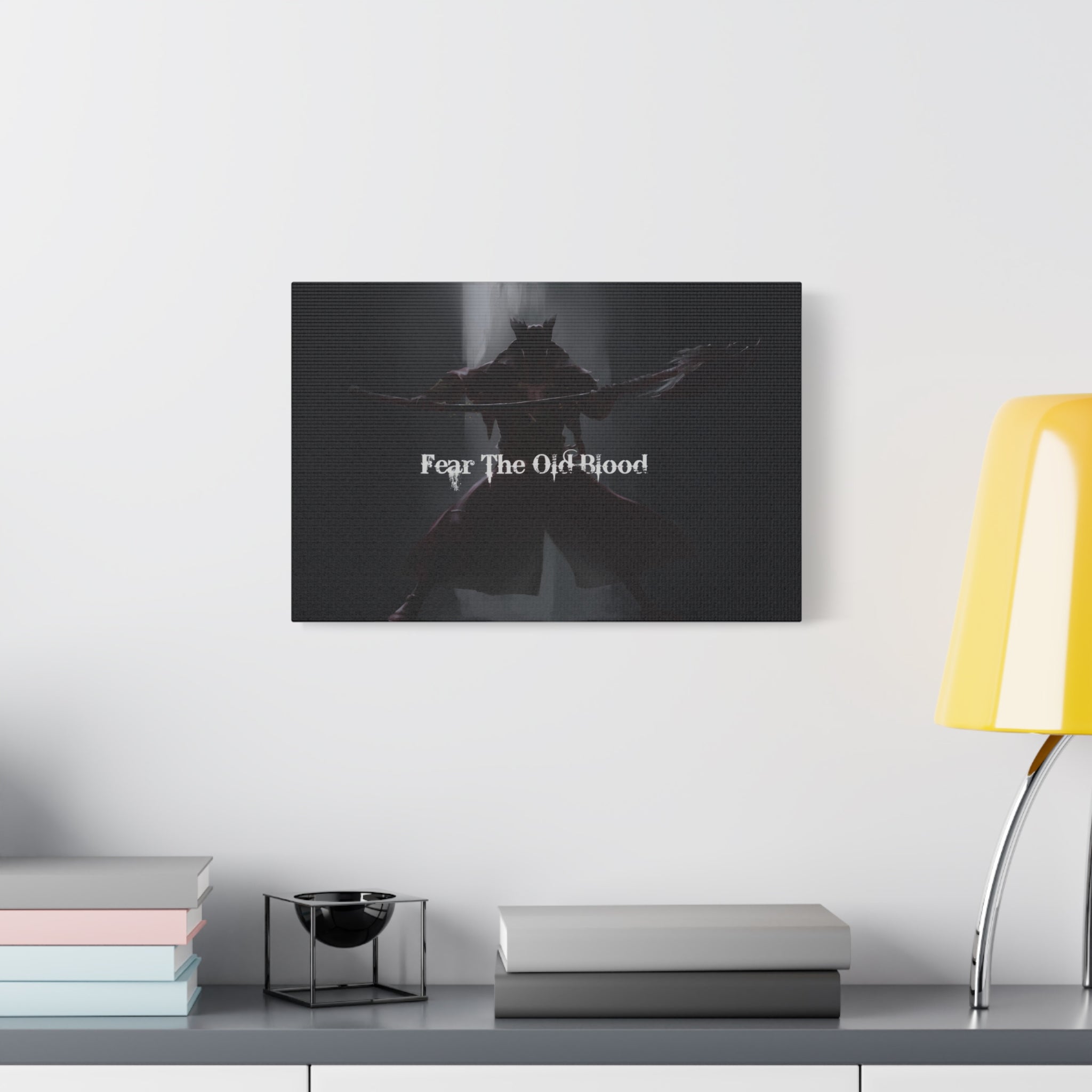 Bloodborne The Hunter Old Blood Matte Canvas Wall Art — Stretched Home Decor, Game Wall Print