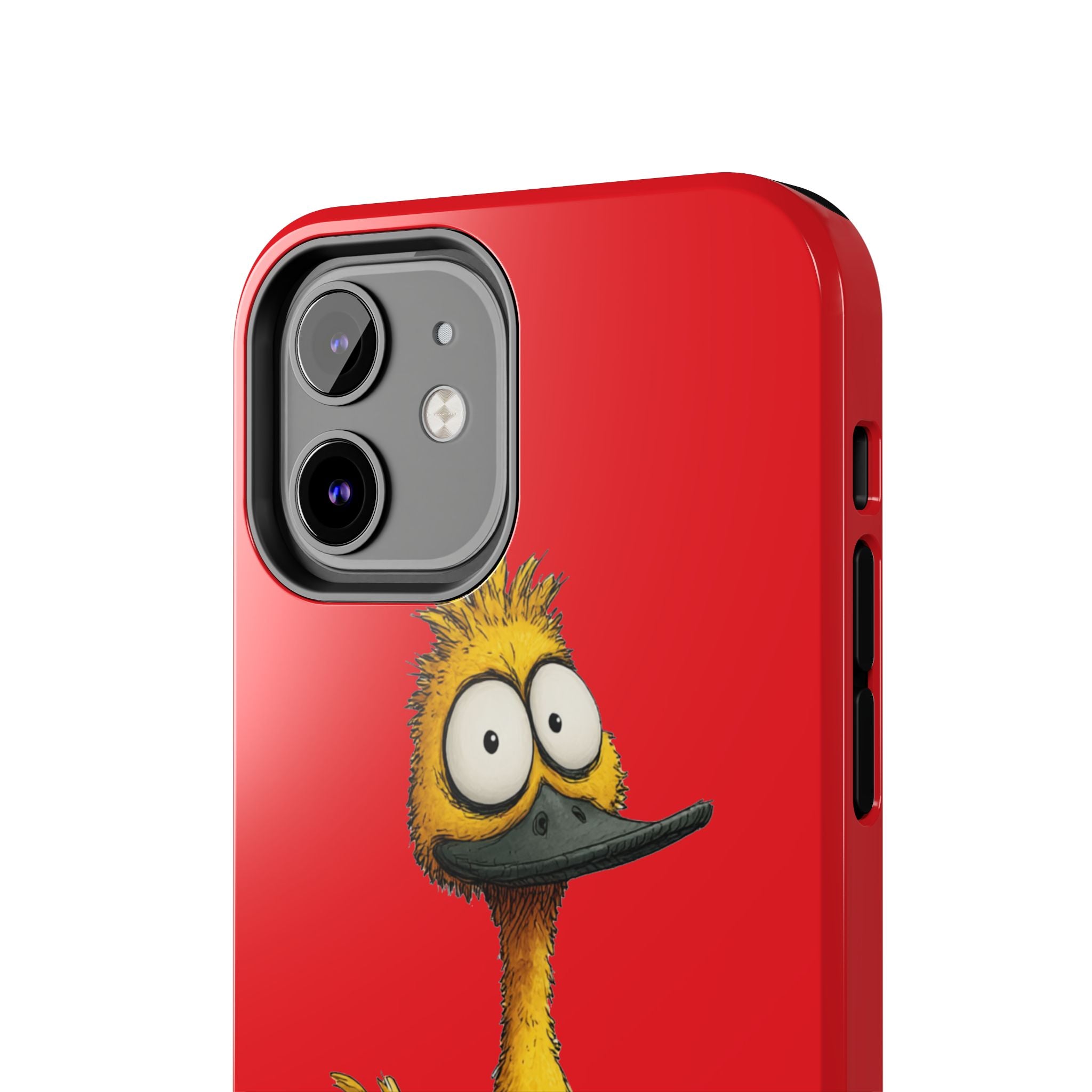 Quirky Funny Duck iPhone Tough Case - Kawaii Animal Phone Cover - Protective Phone Cover - Yellow iPhone Case