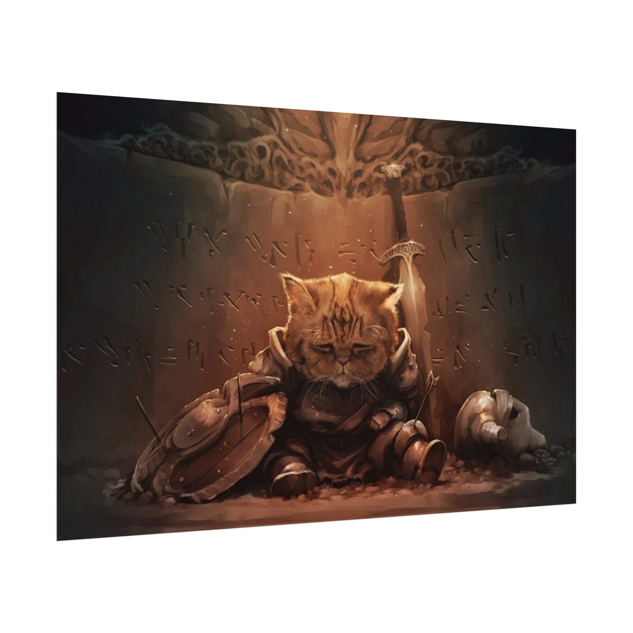 the-elder-scrolls-skyrim-cat-poster-wall-art-viking-warrior-cat-game-poster-print-room-decor-gaming-wall-art-s