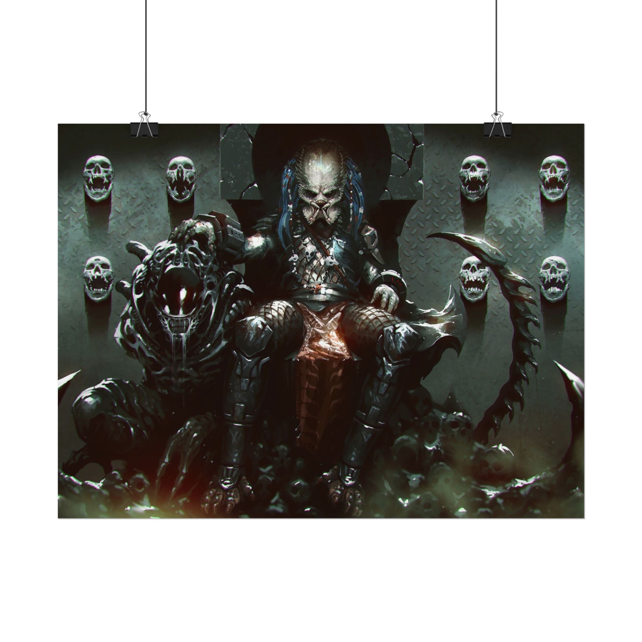 predator-alien-poster-art-xenomorph-movie-poster-print-alien-wall-art-sci-fi-home-decor-geek-wall-decor
