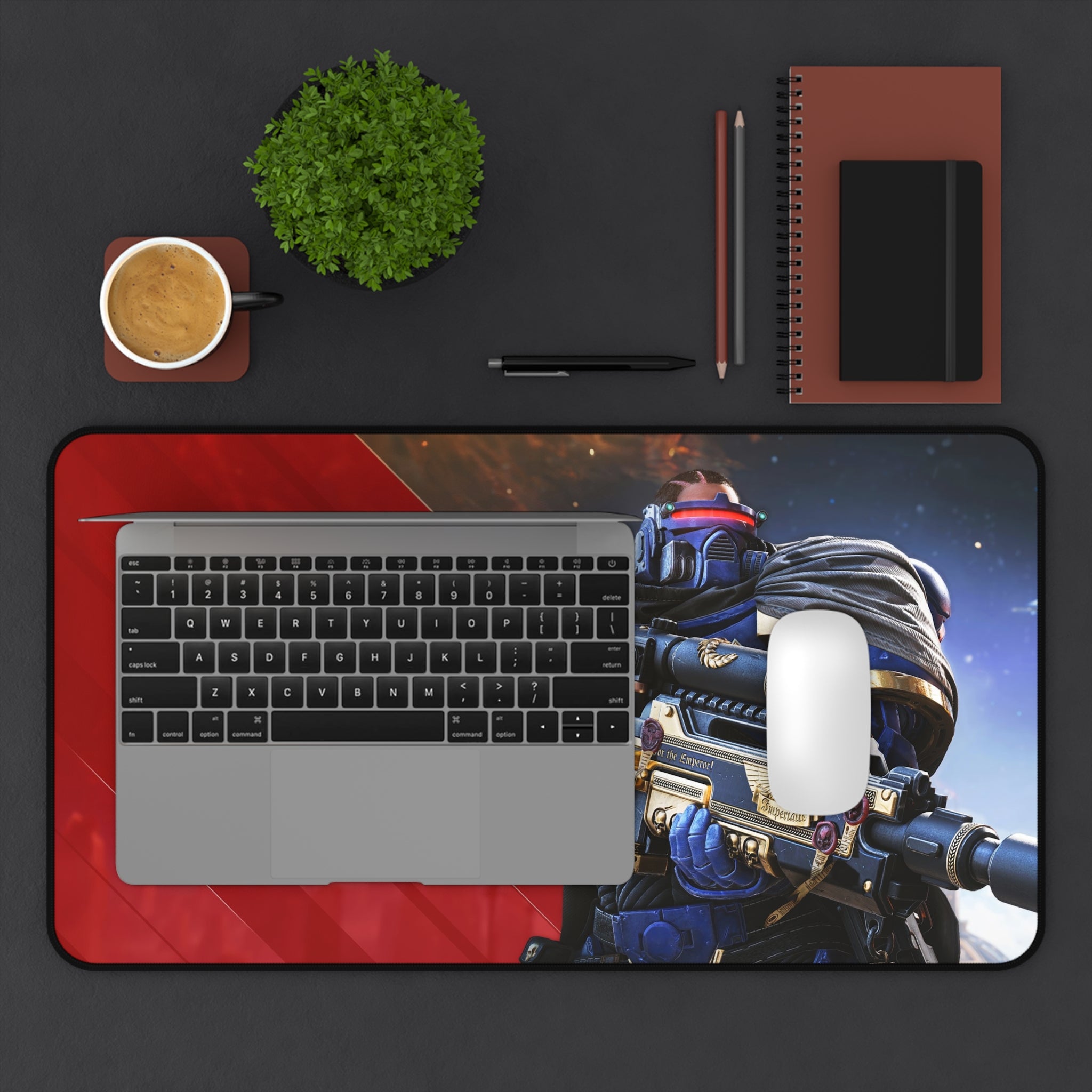 Warhammer 40k Space Marine 2 Tactical Sniper, Gaming Mouse Pad - XL Desk Mat & Extended Desk Pad for Wargaming, Gamer Gift