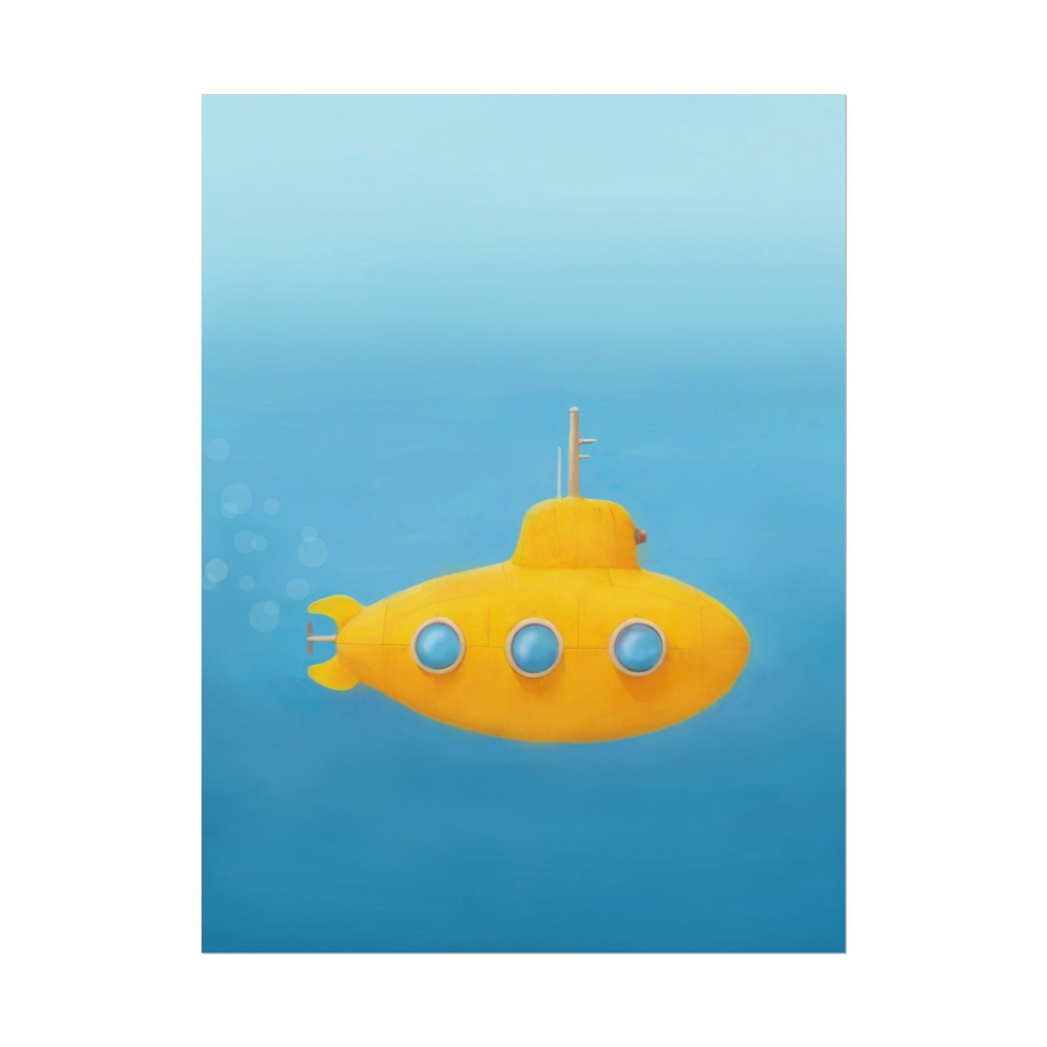 yellow-submarine-nursery-poster-art-fine-art-poster-wall-art-submarine-print-yellow-nursery-decor-gender-neutral-nursery