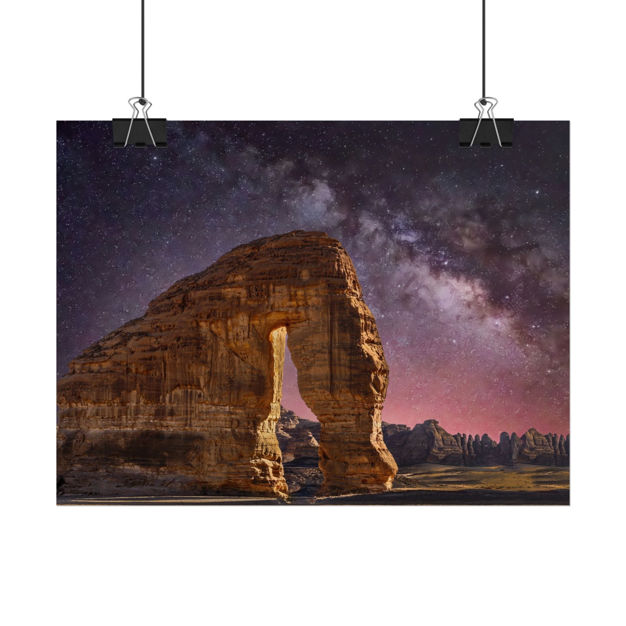 desert-landscape-poster-print-milky-way-poster-wall-art-milky-way-decor-artwork-unique-home-decor-starry-night-picture