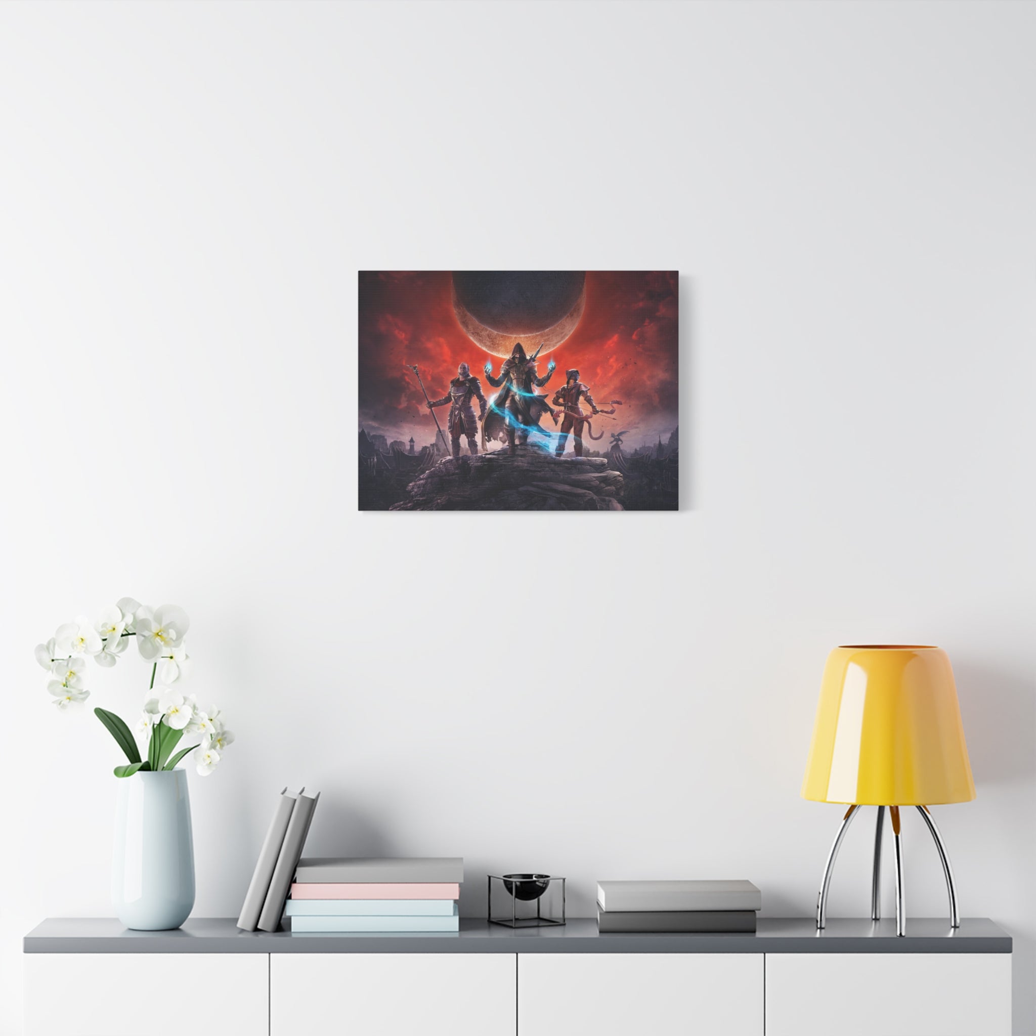 The Elder Scrolls Elsweyr, Skyrim Canvas Wall Art - Dragon Game Canvas Print Room Decor, Gaming Wall Art, Skyrim Gift