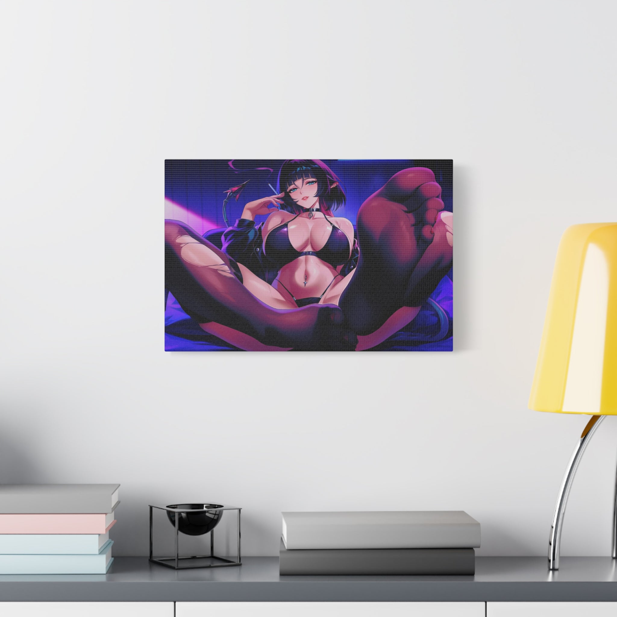 beautiful-sexy-anime-girl-canvas-print-matte-canvas-wall-art-anime-lover-foot-home-decor-anime-girl-poster