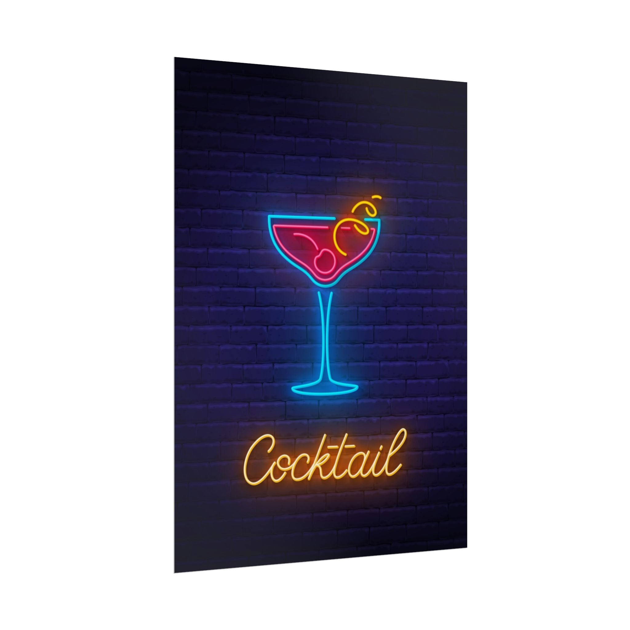cocktail-neon-martini-poster-wall-art-decor-large-poster-artwork-cocktail-print-bar-decor-kitchen-wall-art