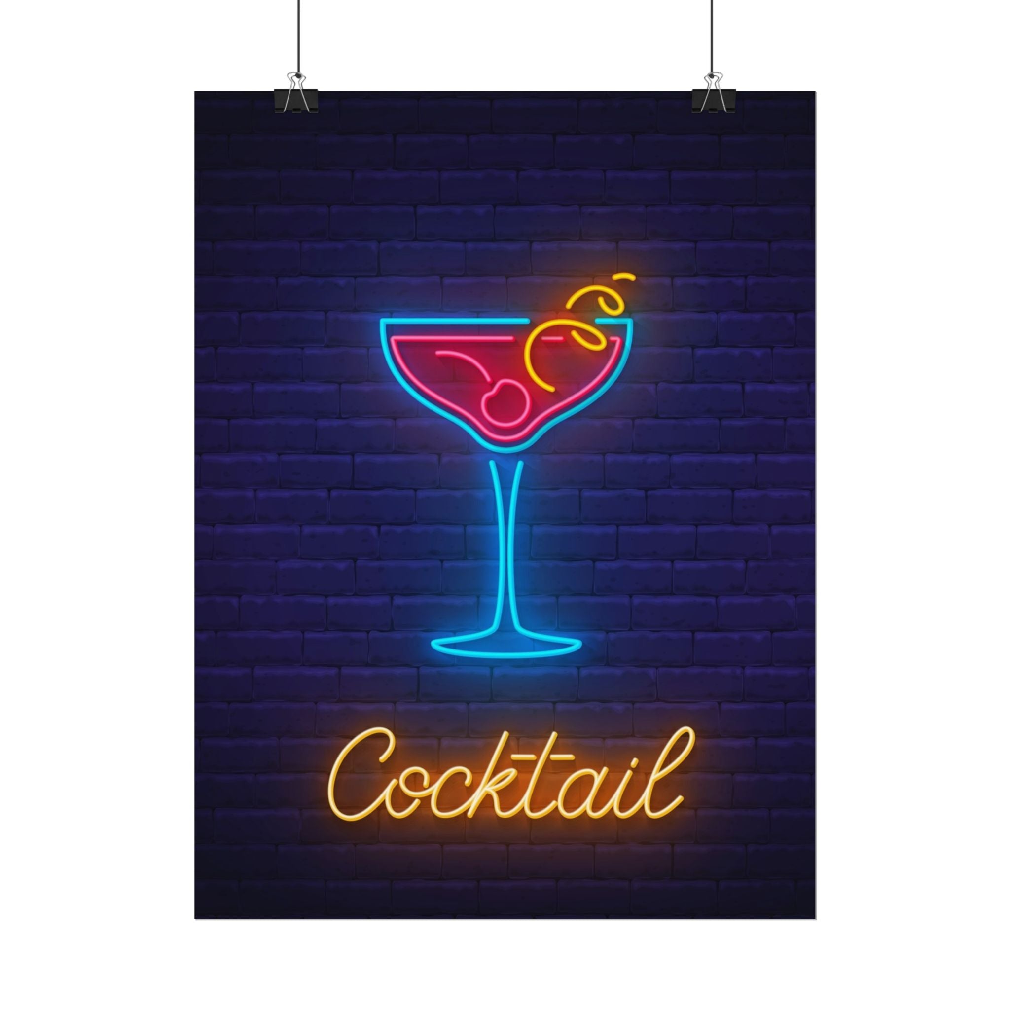 cocktail-neon-martini-poster-wall-art-decor-large-poster-artwork-cocktail-print-bar-decor-kitchen-wall-art