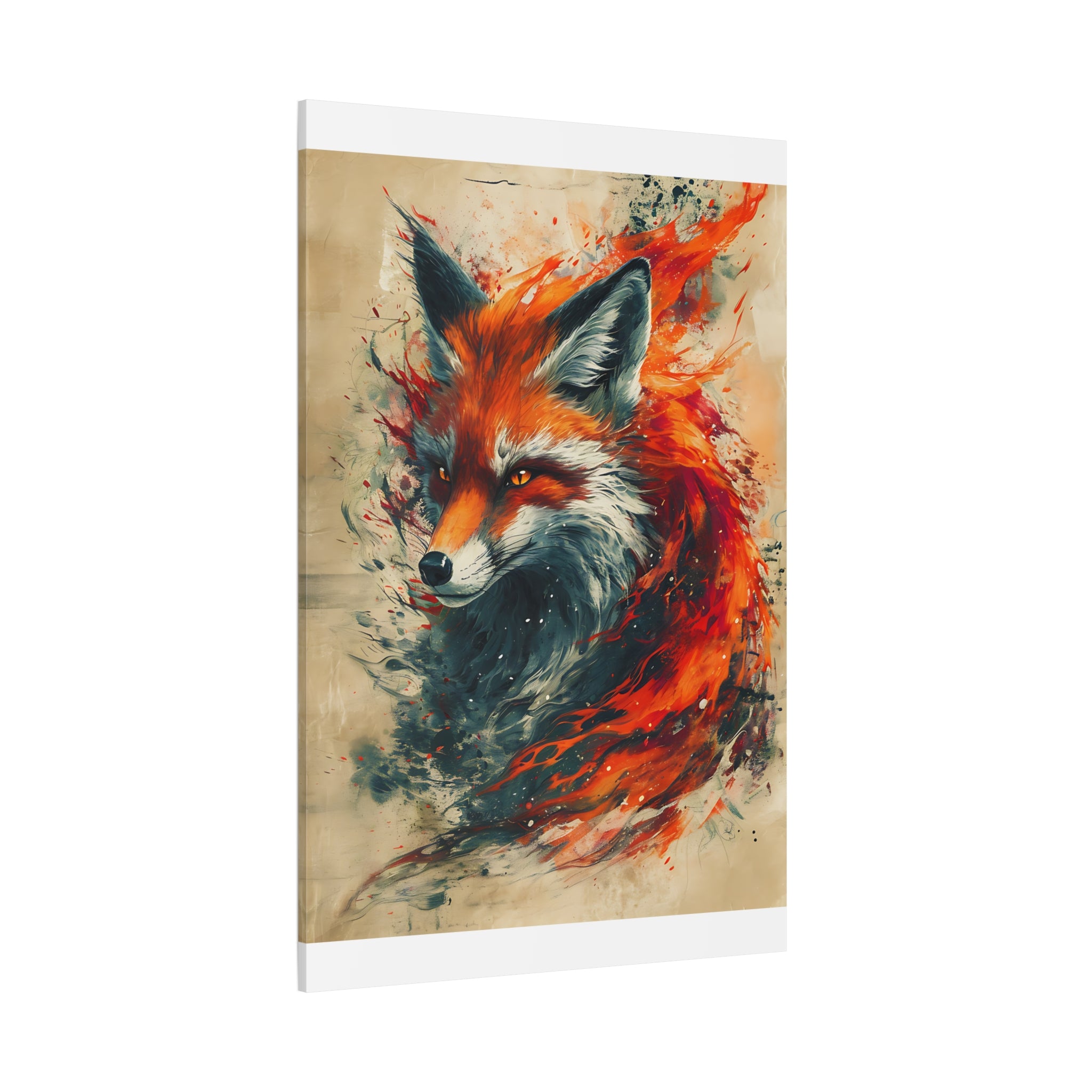 Red Fox Poster Print, Fantasy Wildlife Wall Art, Home Decor, Animal Lover Gift, Nature Print, Fantasy Art Decor, Poster Wall Art