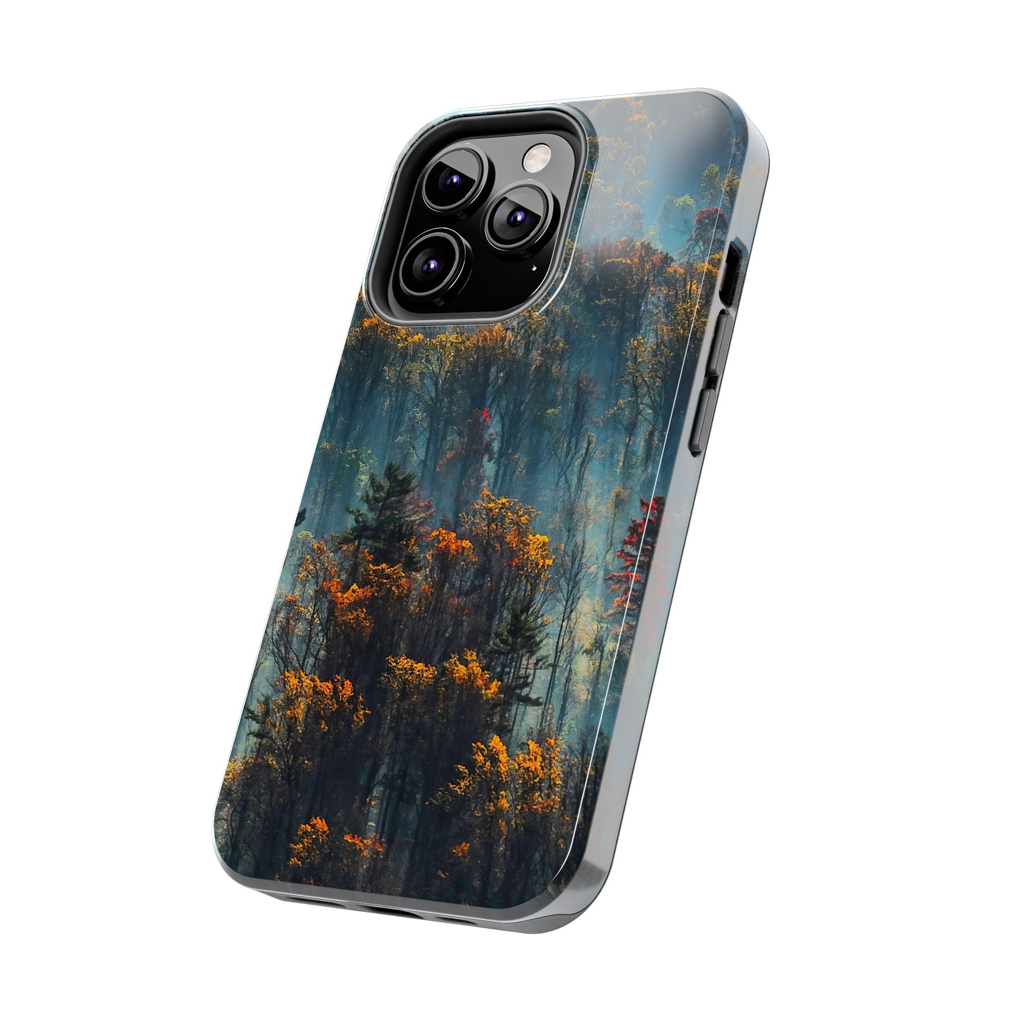 iphone-tough-case-misty-forrest-foggy-fall-iphone-covers-protective-smartphone-cover-nature-lover-gift-adventure-accessory