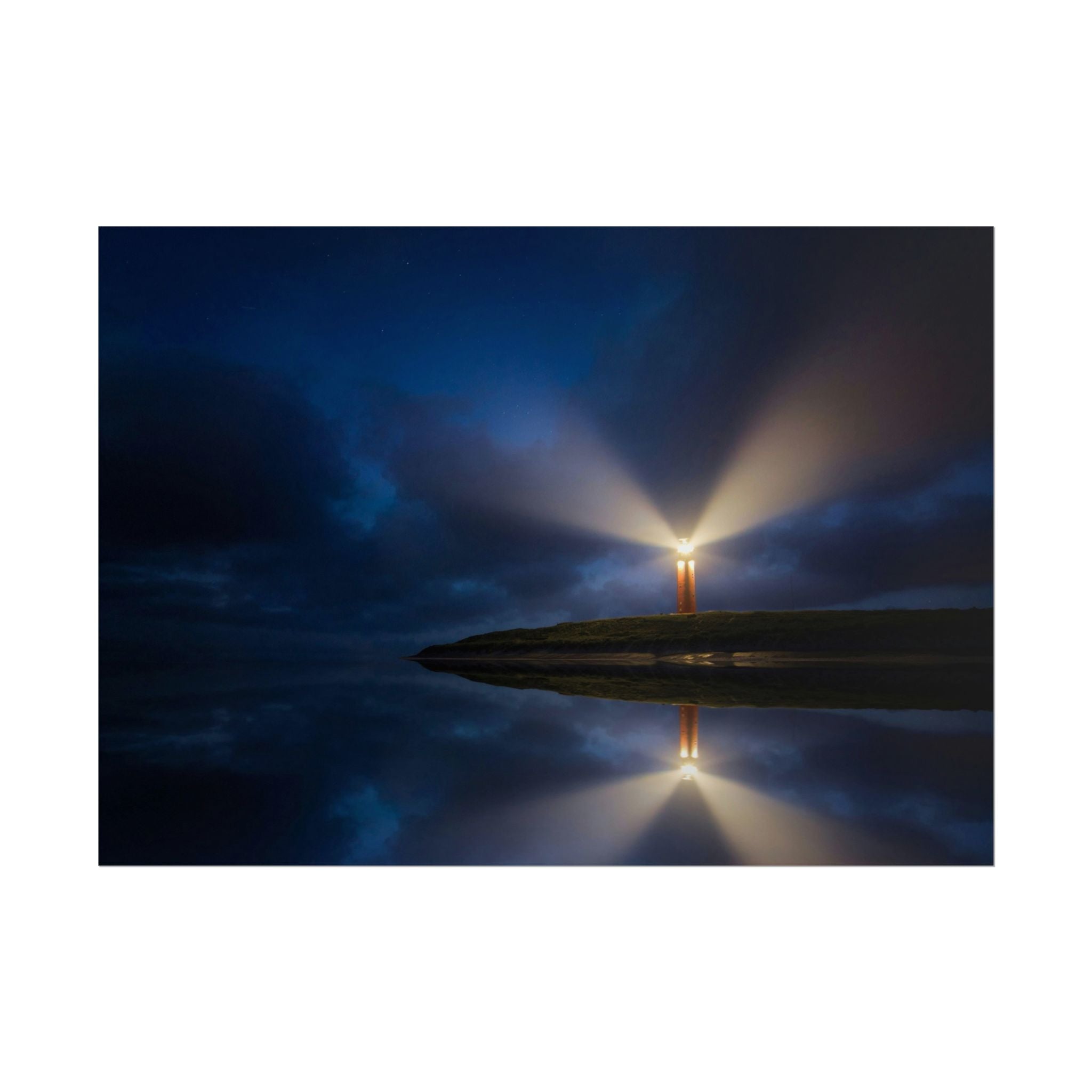 lighthouse-on-rock-poster-wall-art-coastal-wall-decor-nautical-decor-beach-house-decoration-seaside-wall