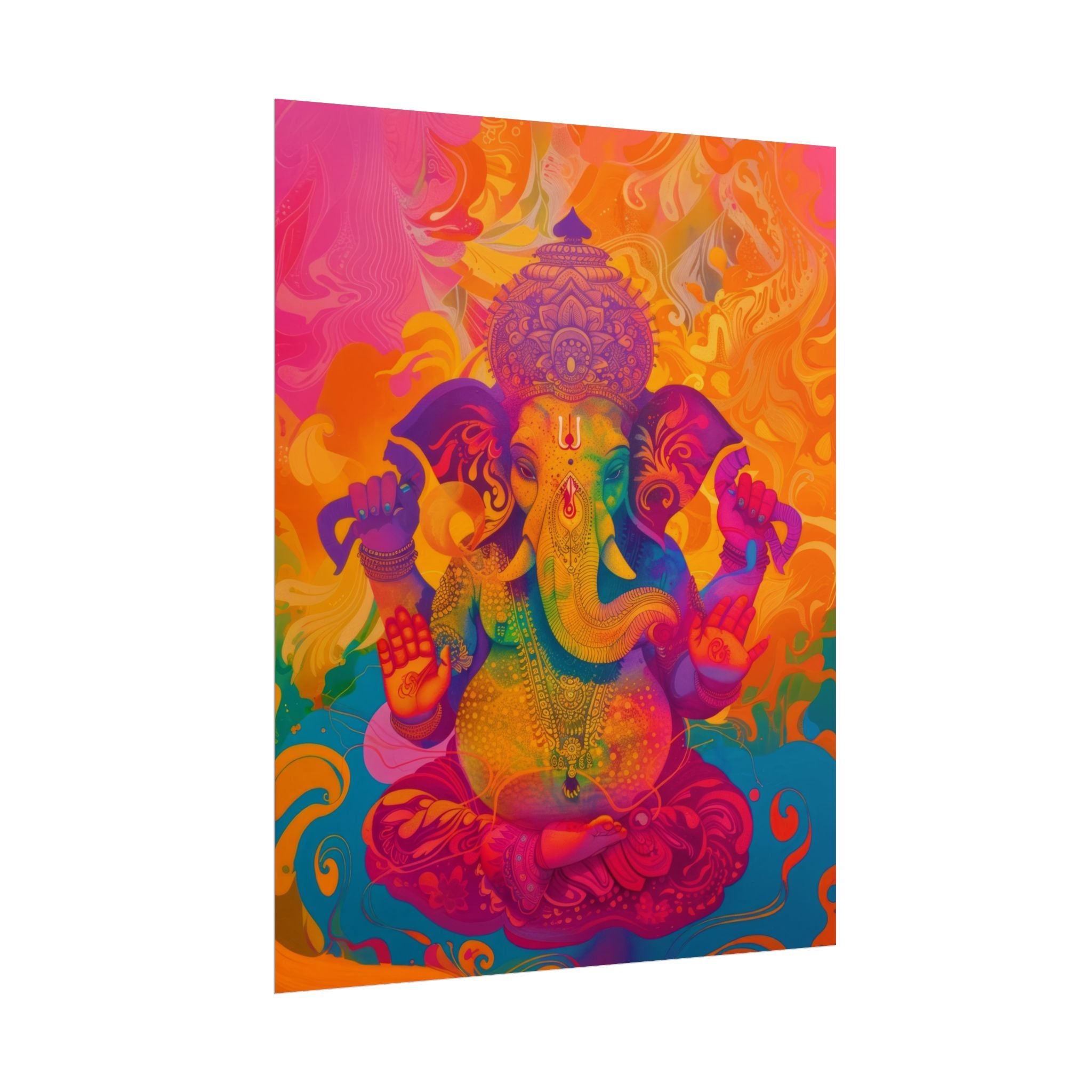 colorful-ganesha-poster-print-wall-art-decor-spiritual-home-decor-lord-ganesha-art-hindu-god-wall-decor-ethnic-wall-hanging