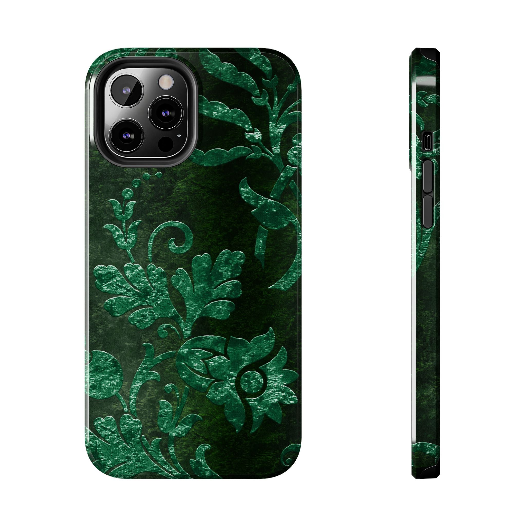 embossed-emerald-velvet-tough-phone-case-protective-iphone-cover-heavy-duty-phone-case-rugged-phone-case-durable-smartphone-c