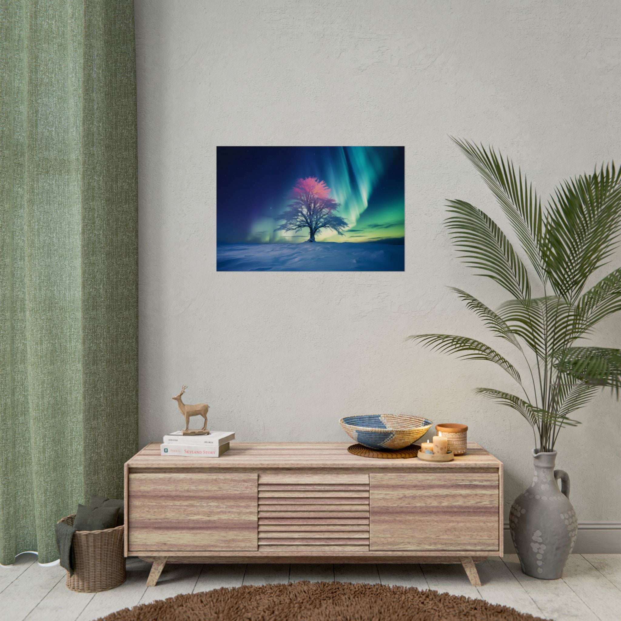 aurora-borealis-poster-wall-decor-scenery-northern-lights-poster-print-home-decor-starry-night-picture-housewarming-gifts-wal