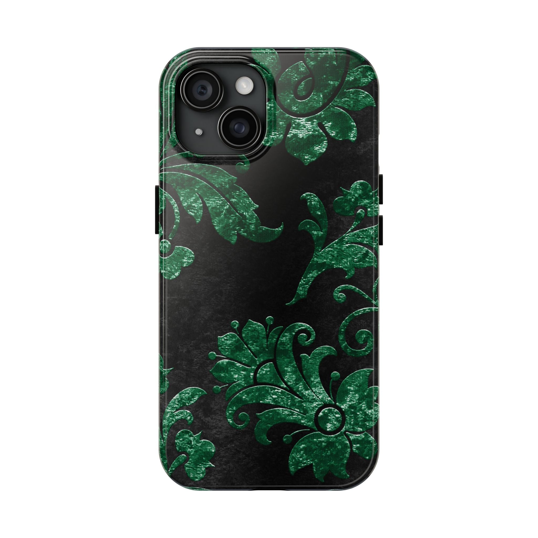embossed-emerald-velvet-tough-iphone-case-protective-iphone-cover-heavy-duty-iphone-case-rugged-phone-case-durable-smartphone