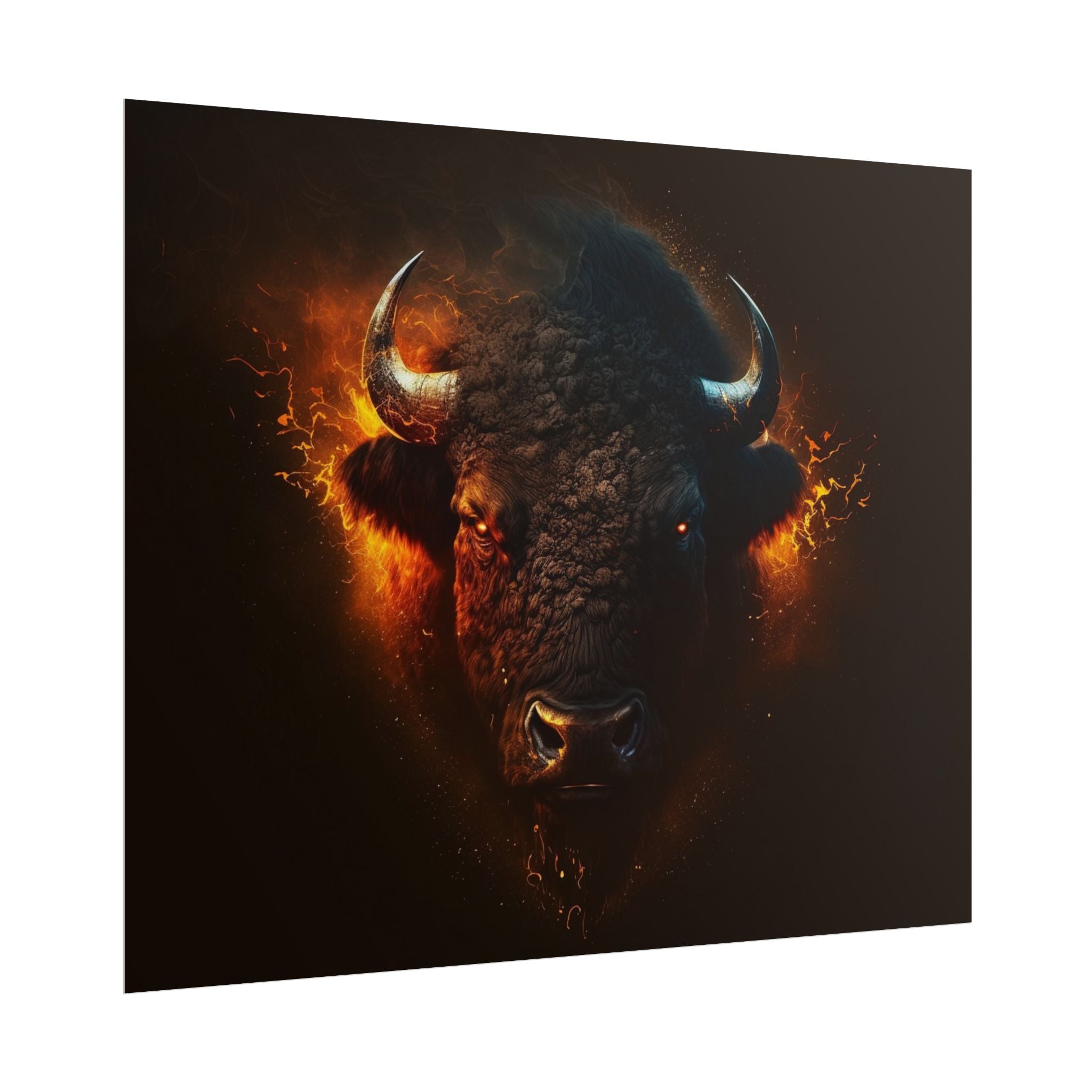 bison-art-poster-wall-decor-buffalo-gift-wildlife-home-decoration-western-bison-wall-art-nature-lover-gift-farm-house-wall-de