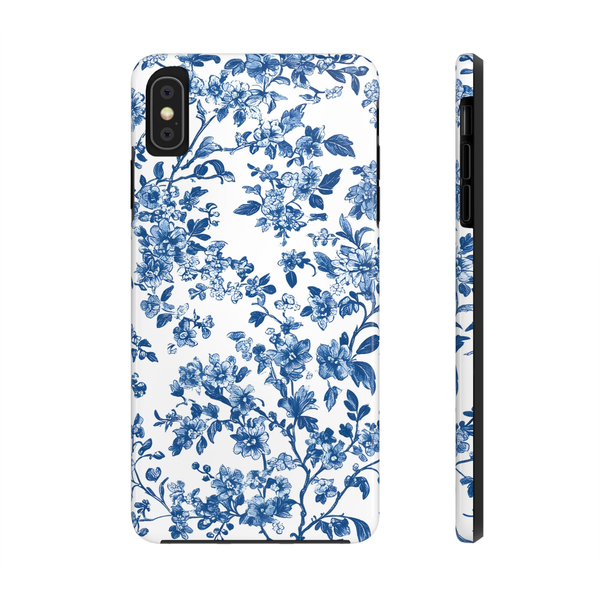 french-toile-floral-tough-iphone-case-blue-iphone-cover-protective-iphone-case-hard-shell-iphone-case-vintage-design-phone-ca