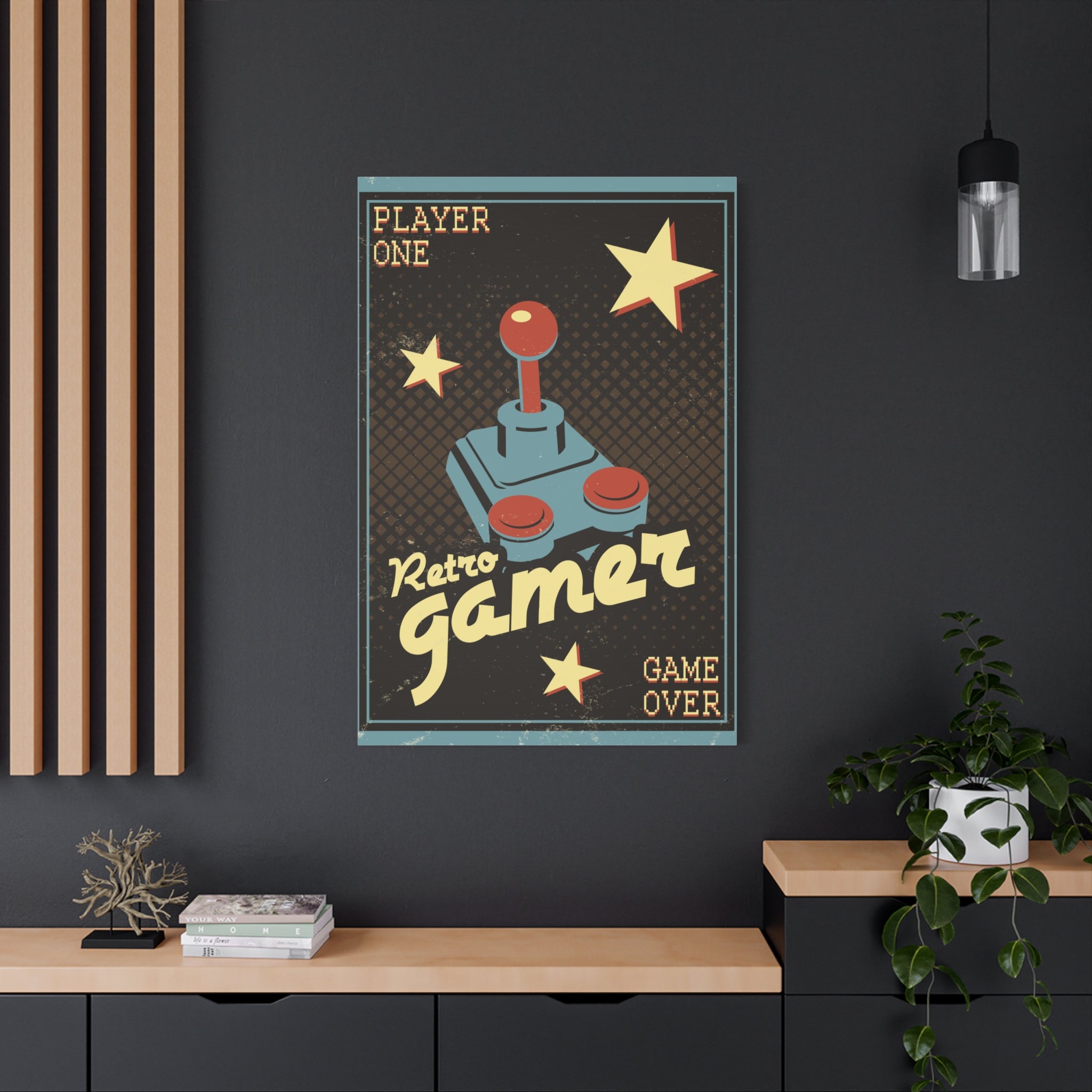 canvas-wall-art-retro-gamer-home-decor-game-over-matte-canvas-print-gaming-wall-decor-video-game-art-gamer-gift-vintage-art