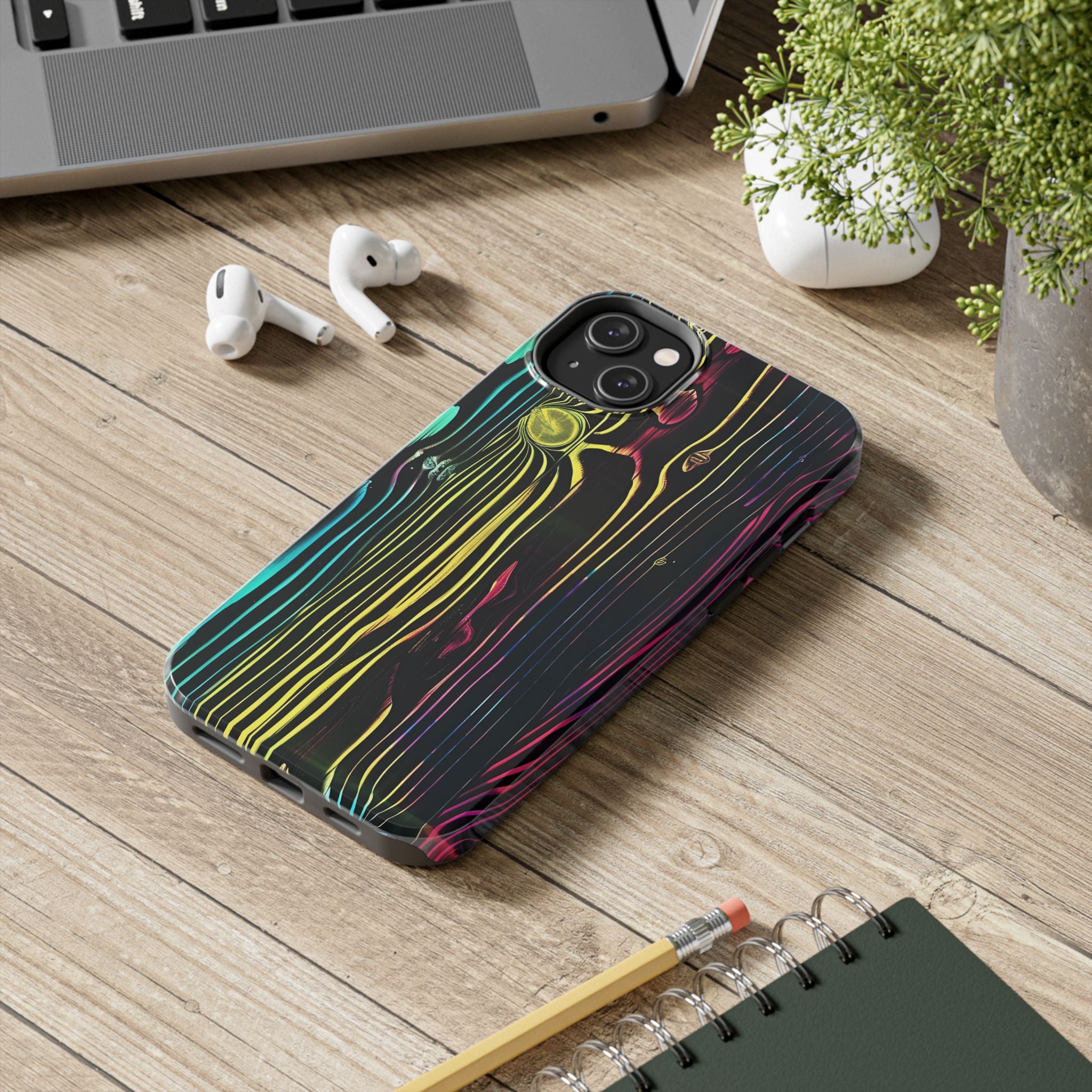 disco-neon-tough-iphone-cases-wood-grain-texture-iphone-case-cover-protective-iphone-shell-unique-iphone-accessories-iphone-1