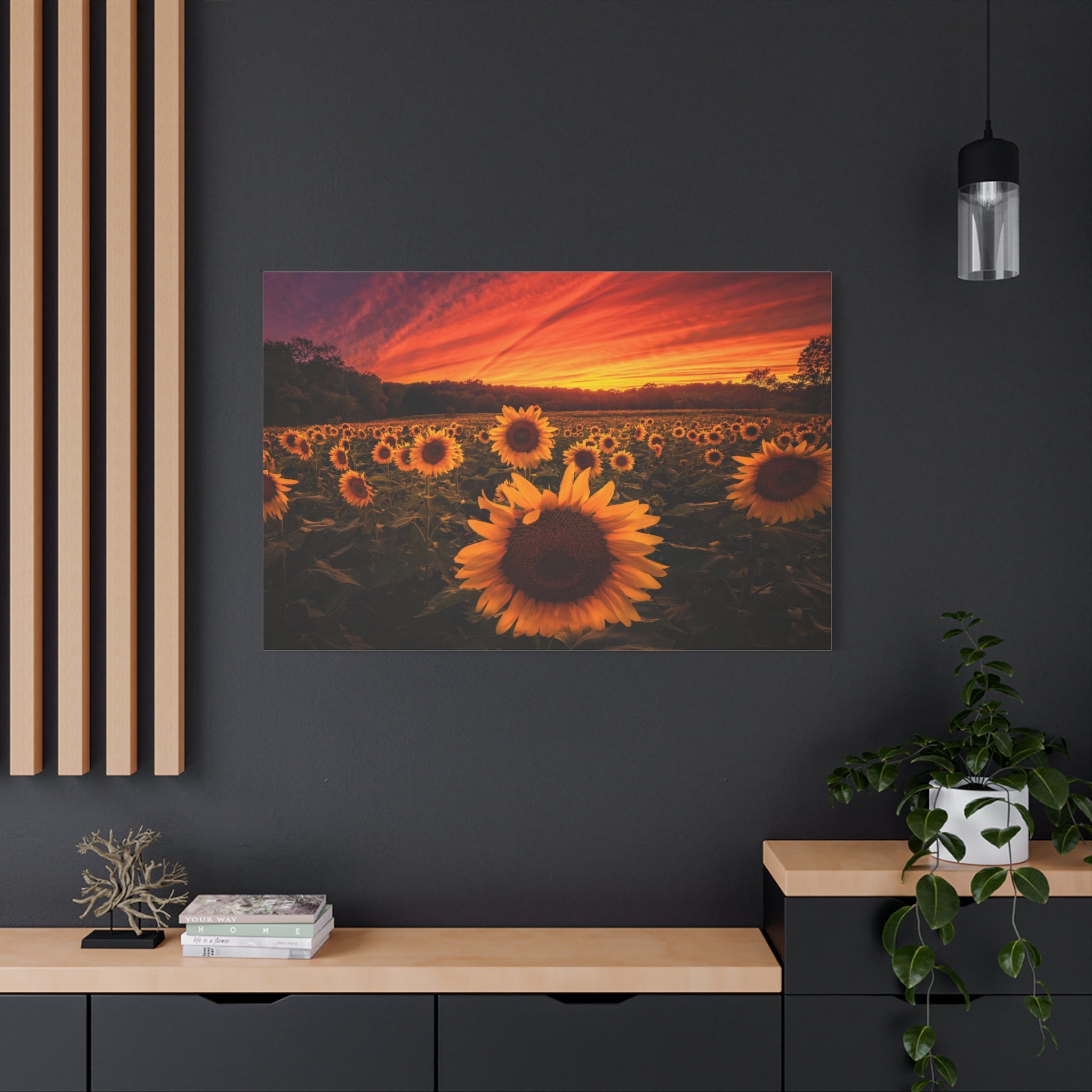 canvas-print-sun-flower-sunset-wall-art-decor-home-decor-nature-art-floral-print-gift-for-nature-lovers-farmhouse-wall-decor