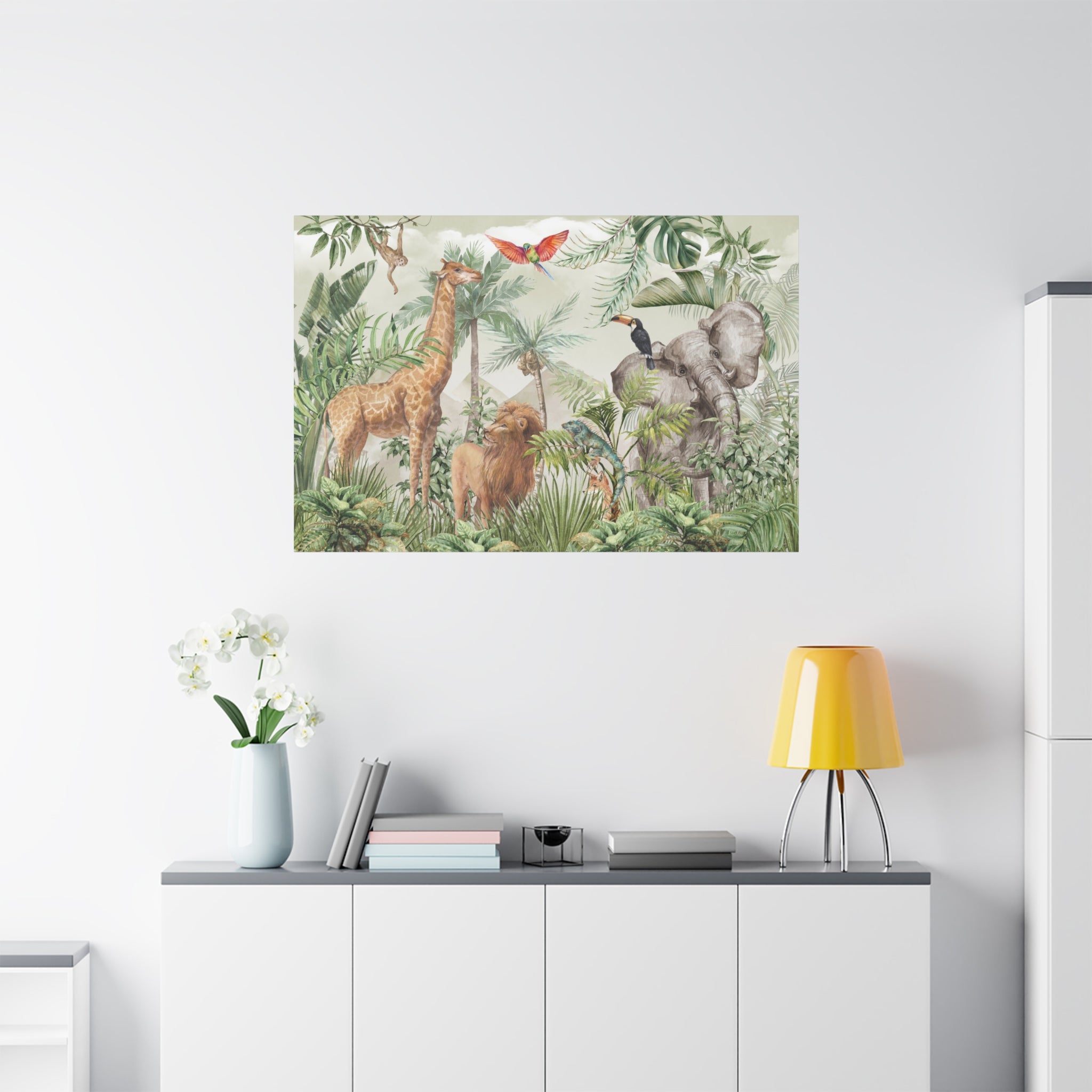 canvas-wall-art-jungle-safari-nursery-decor-safari-print-nursery-art-woodland-nursery-decoration-baby-nursery-safari-prints