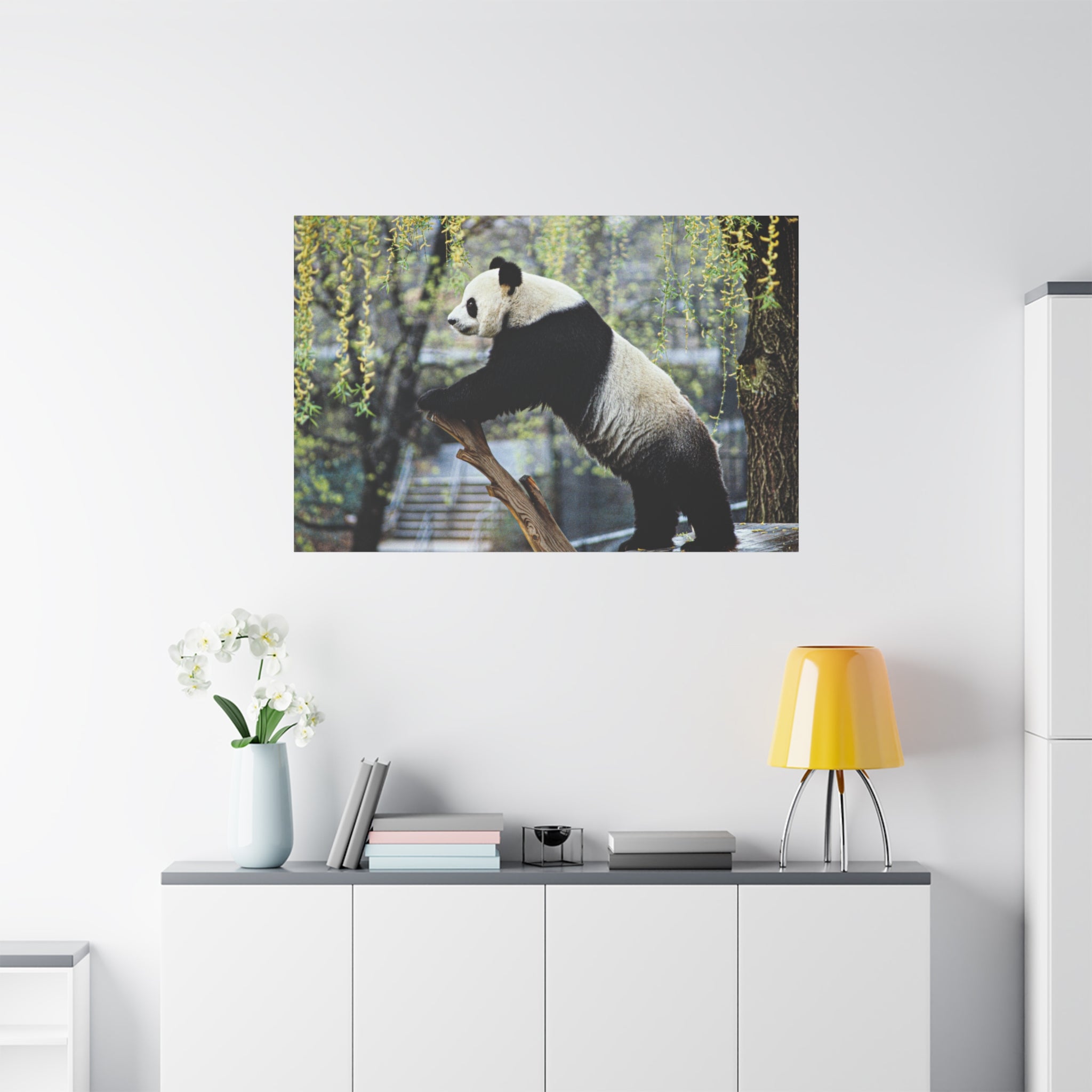 canvas-wall-art-cute-panda-wall-decor-nature-home-decor-panda-gift-panda-canvas-print-stretched-matte-canvas