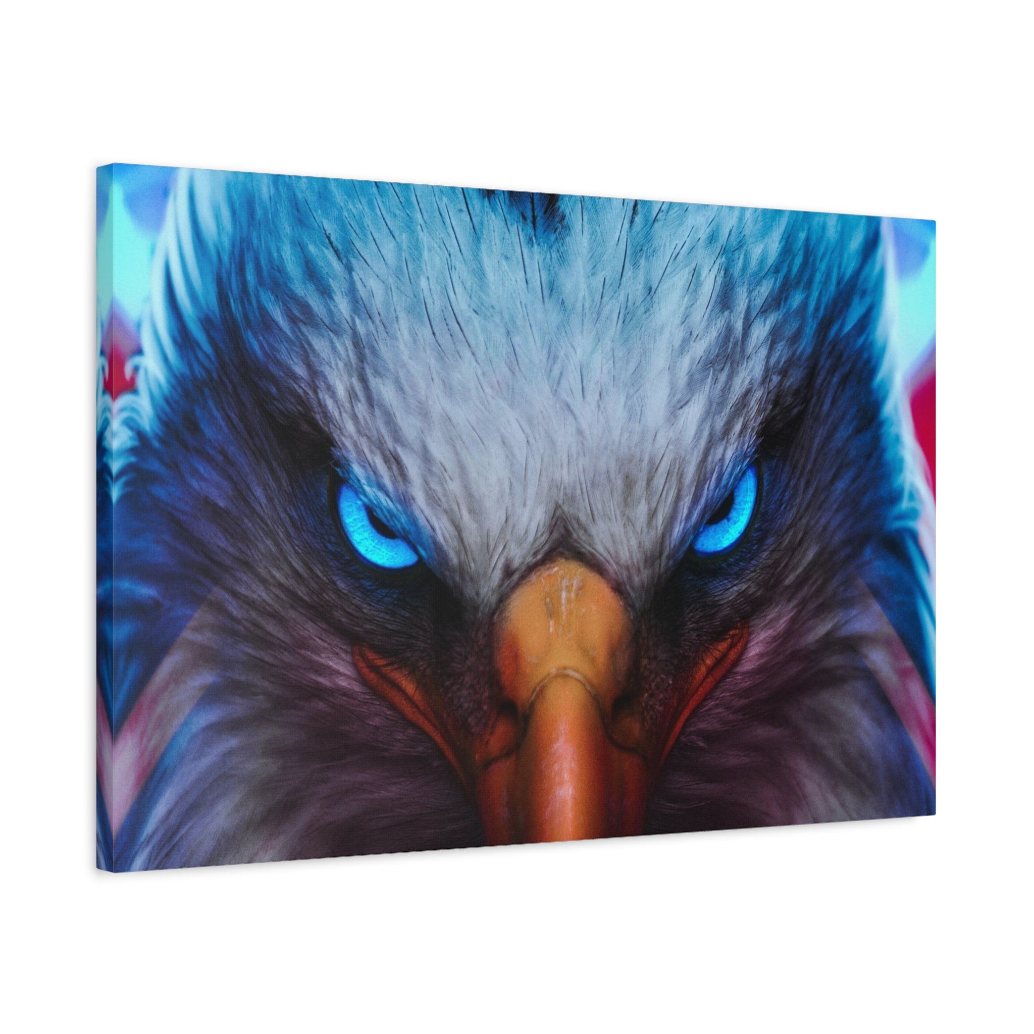 american-eagle-theme-canvas-wall-art-bird-of-prey-decor-eagle-eyes-wall-hanging-matte-stretched-canvas-print-wildlife-artwork