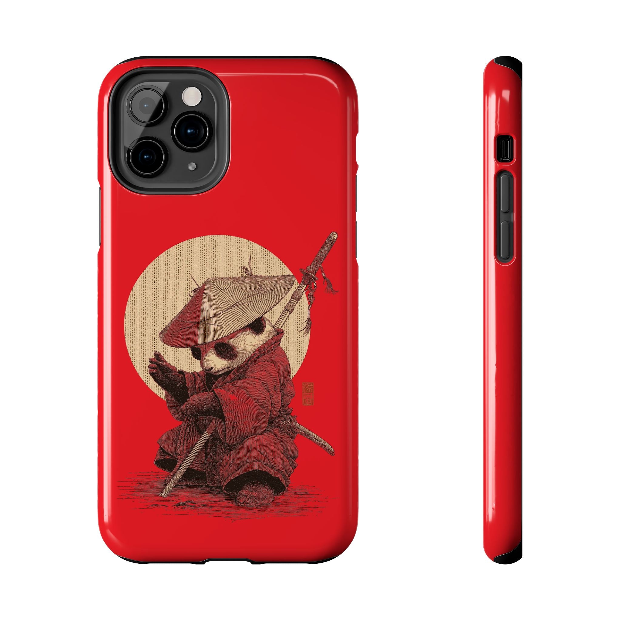 japanese-samurai-panda-iphone-tough-case-kawaii-animal-phone-cover-protective-phone-cover-japandi-art-iphone-case