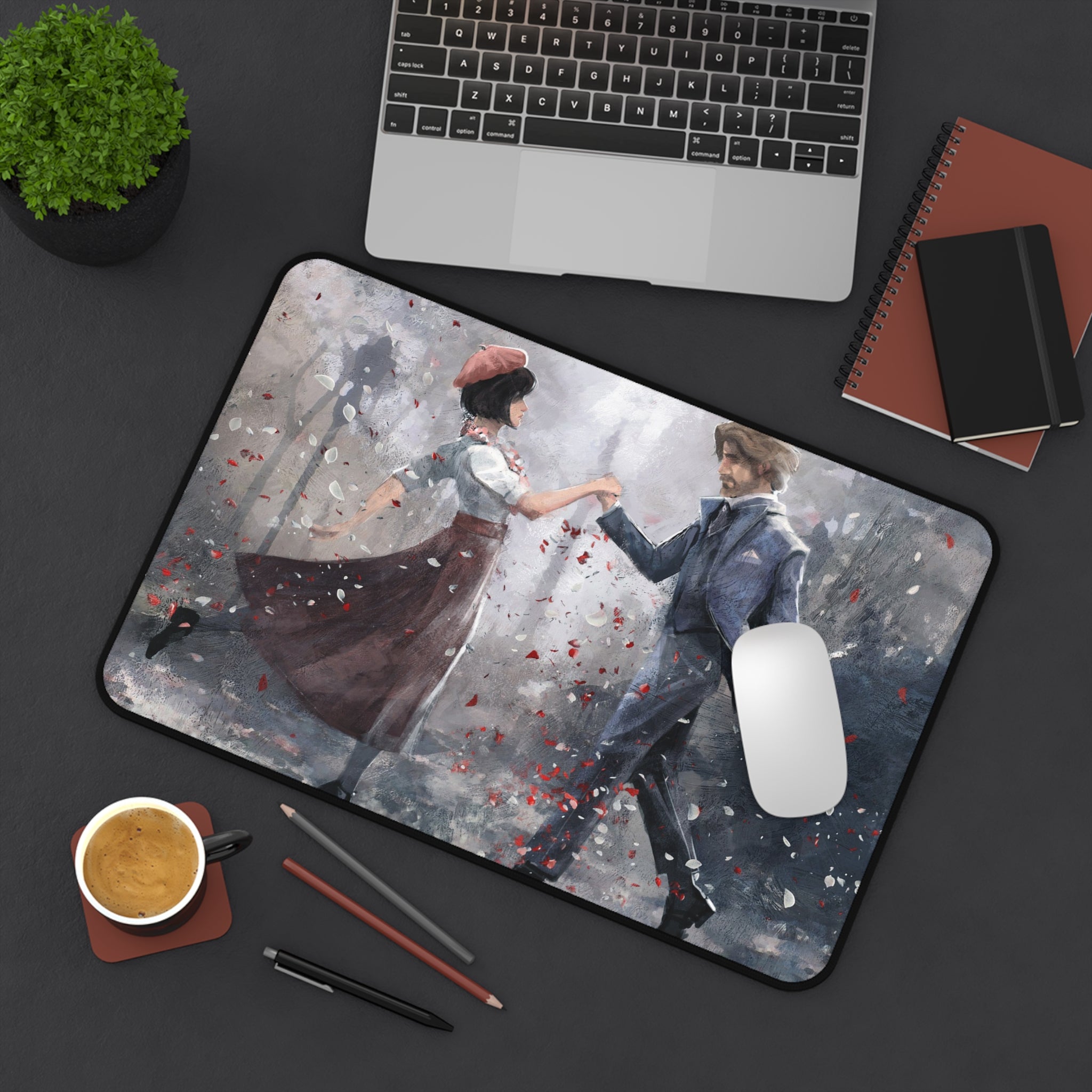 Clair Obscur Expedition 33 Gaming Mouse Pad - XL Desk Mat & Extended Desk Pad - Gustave And Sophie Art - Fantasy RPG Gamer Setup