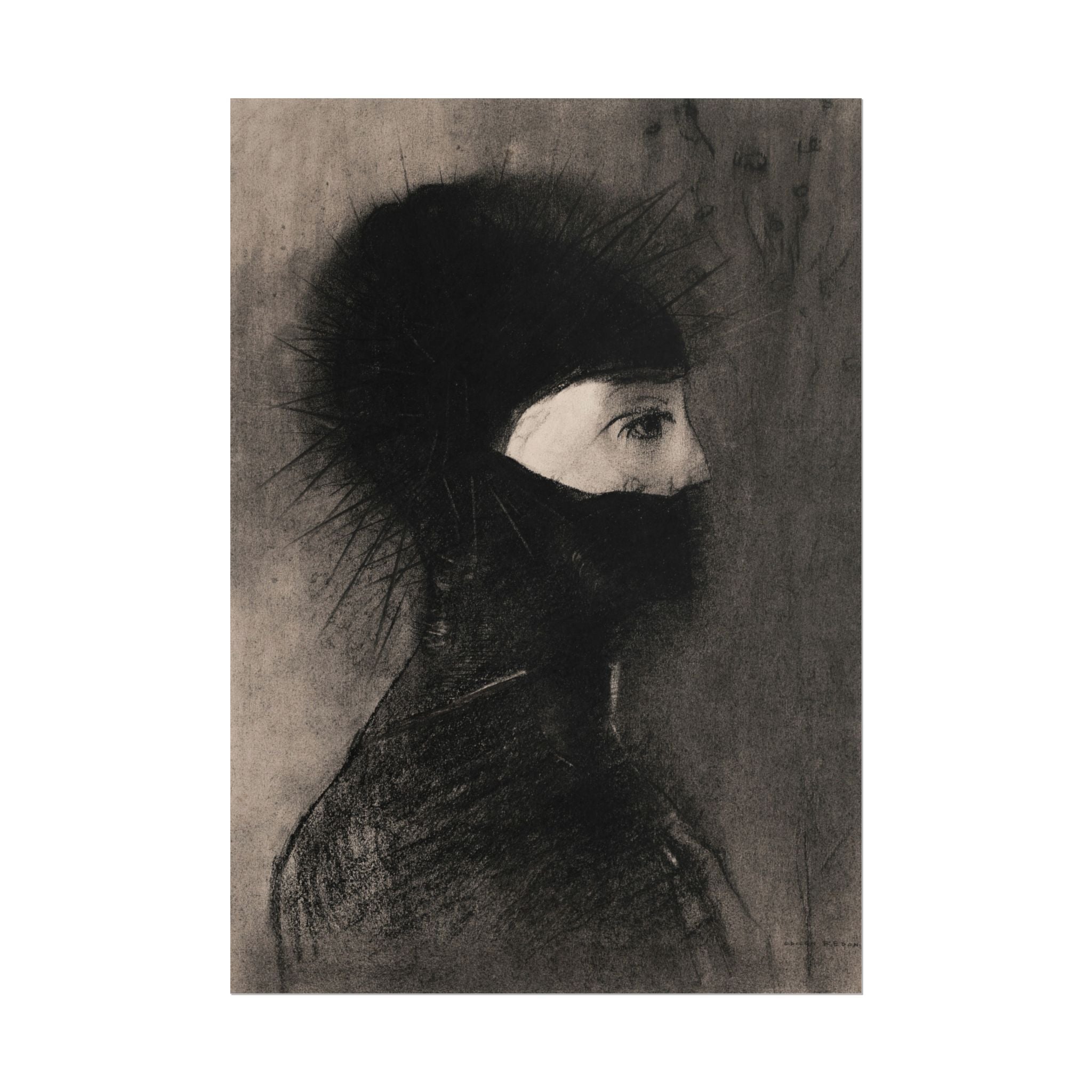 armor-by-odilon-redon-poster-print-vintage-woman-illustration-post-impressionism-art-wall-decor