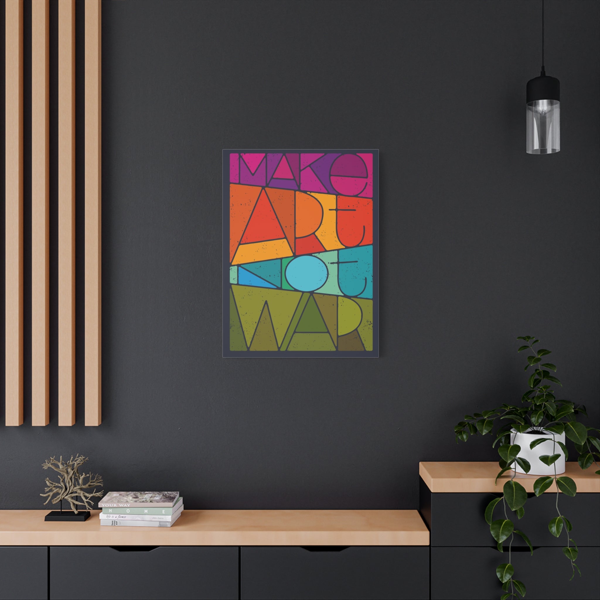 canvas-print-make-art-not-love-wall-art-decor-gallery-wrapped-living-room-artwork-matte-finish-housewarming-gift