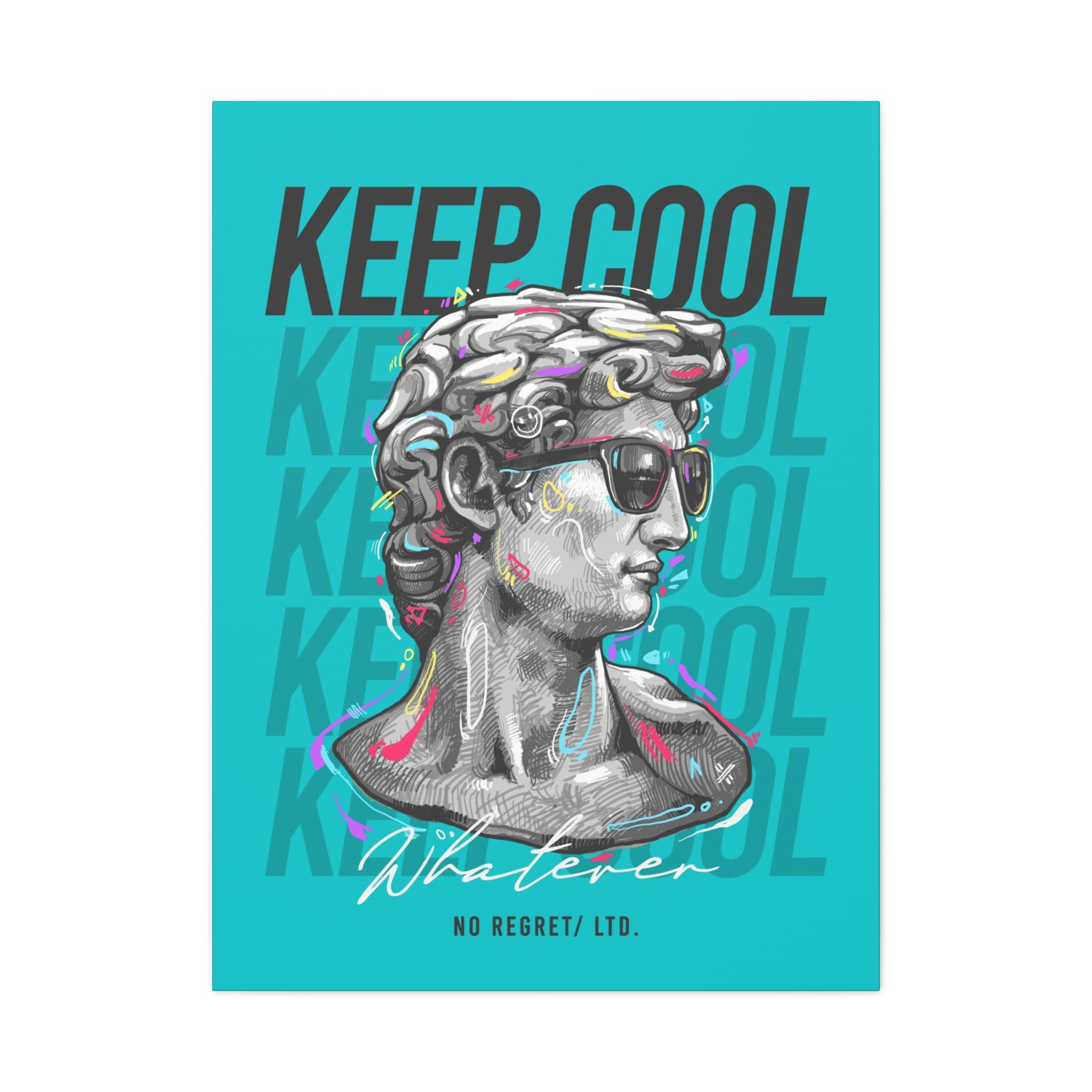 canvas-print-david-statue-with-sunglasses-living-room-decor-wall-art-matte-canvas-stretched-print-cool-home-decor-gift-unique