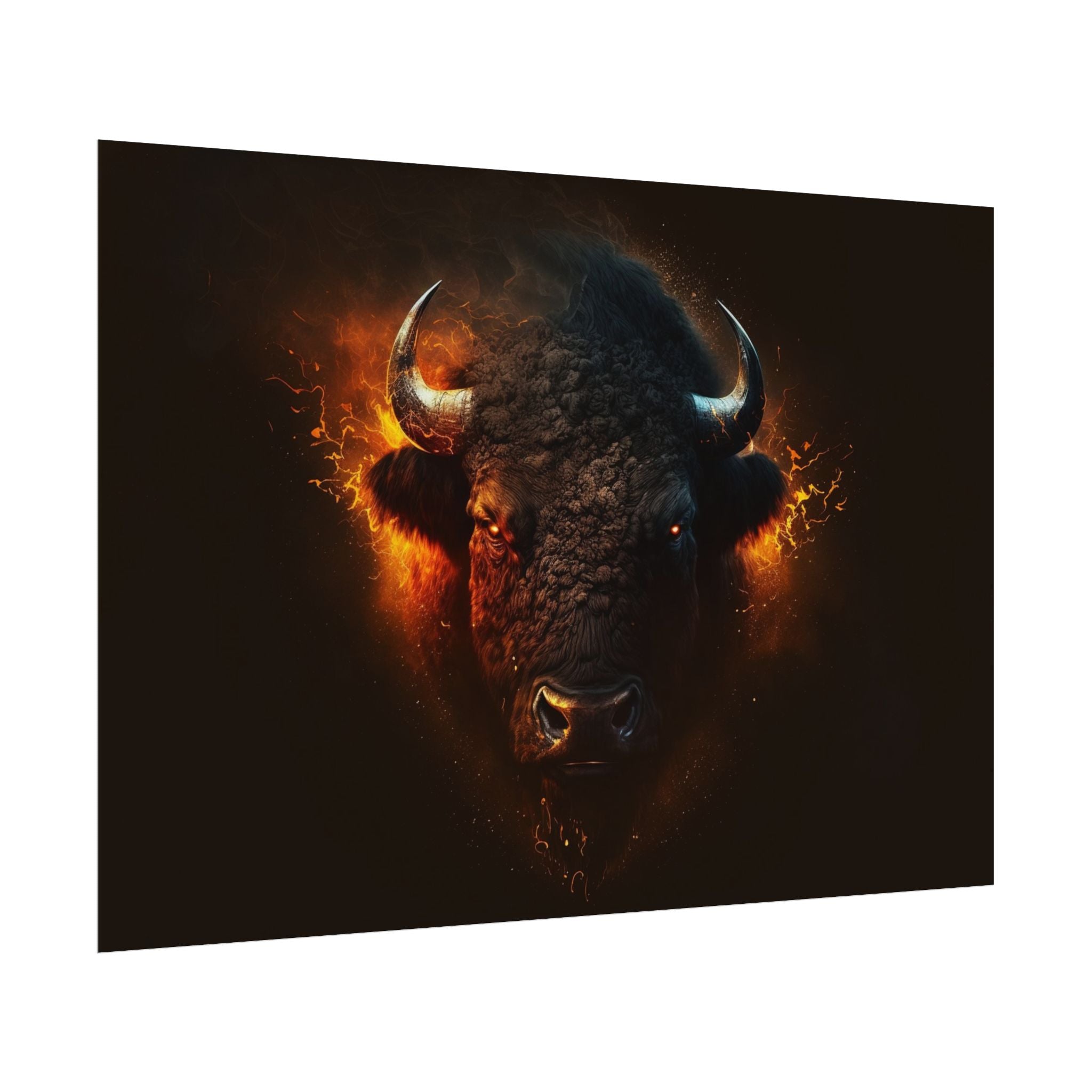 bison-art-poster-wall-decor-buffalo-gift-wildlife-home-decoration-western-bison-wall-art-nature-lover-gift-farm-house-wall-de
