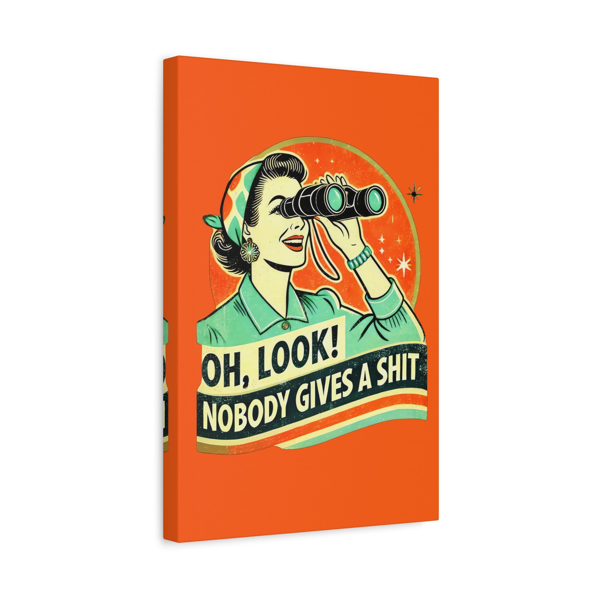 canvas-wall-art-funny-retro-woman-humorous-home-decor-matte-stretched-print-gift-for-her-vintage-style-poster-unique-wall