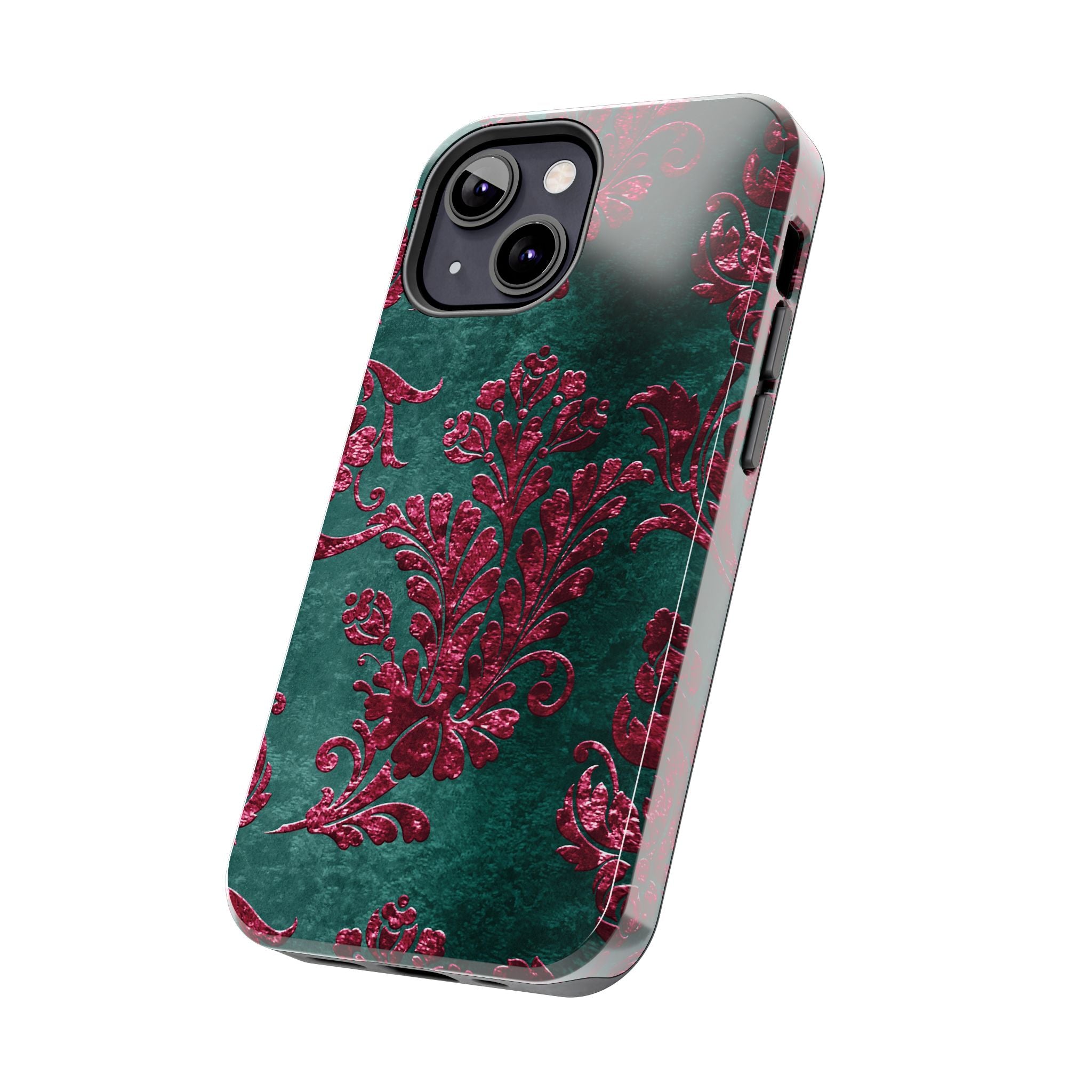 embossed-burgundy-velvet-tough-iphone-case-protective-iphone-cover-heavy-duty-iphone-case-rugged-phone-case-durable-smartphon