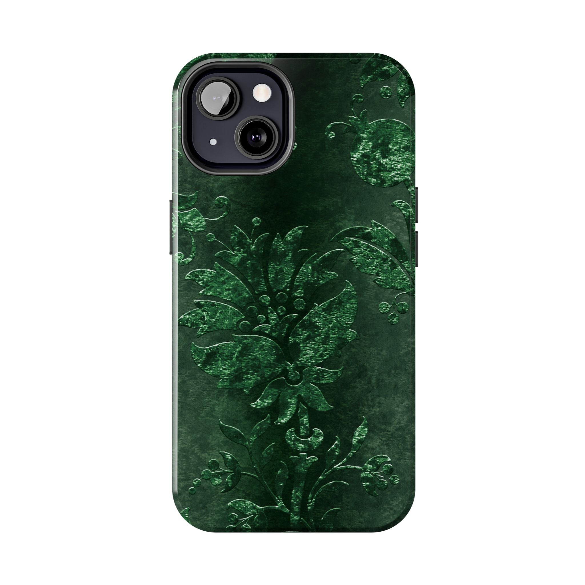 embossed-emerald-velvet-tough-iphone-case-protective-iphone-cover-heavy-duty-iphone-case-rugged-phone-case-durable-smartphone