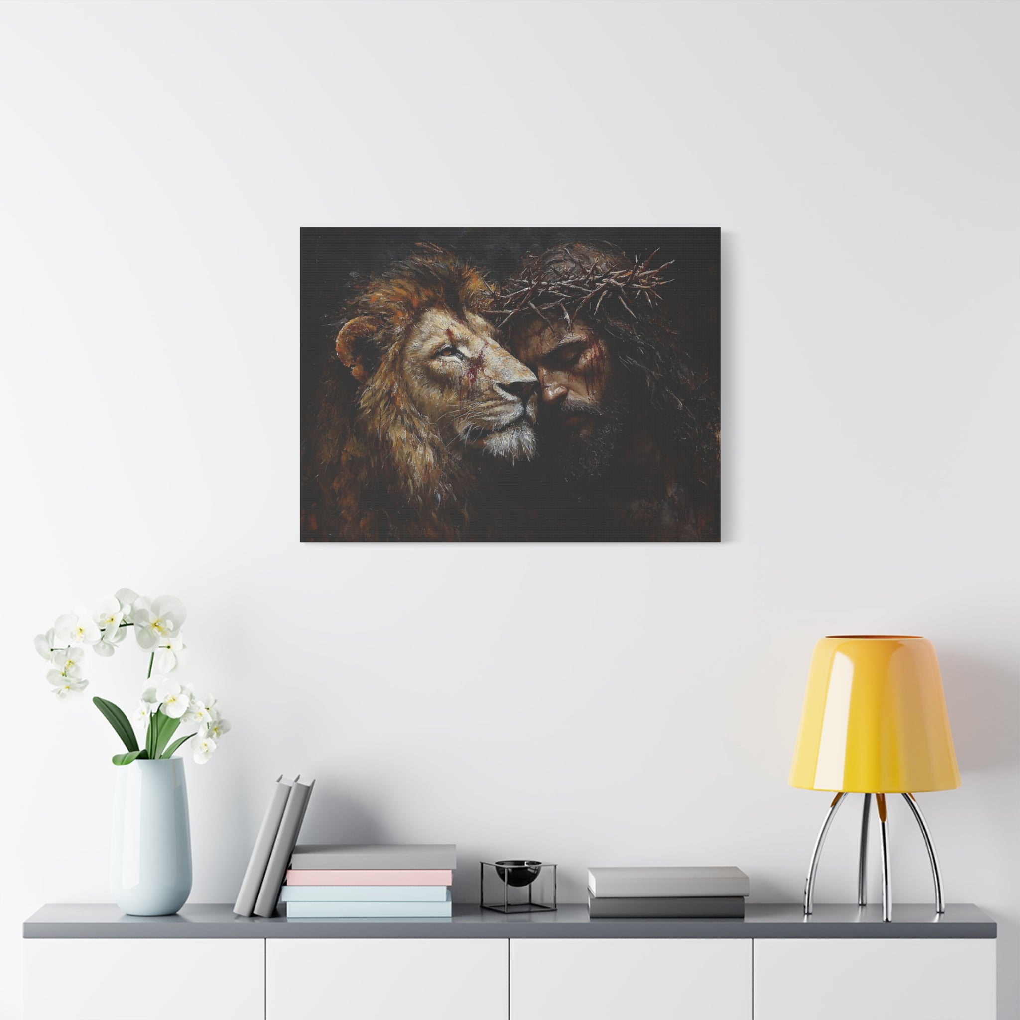 canvas-print-jesus-and-lion-wall-art-christian-home-decor-religious-wall-hanging-inspirational-artwork-gift-for-him-biblical-