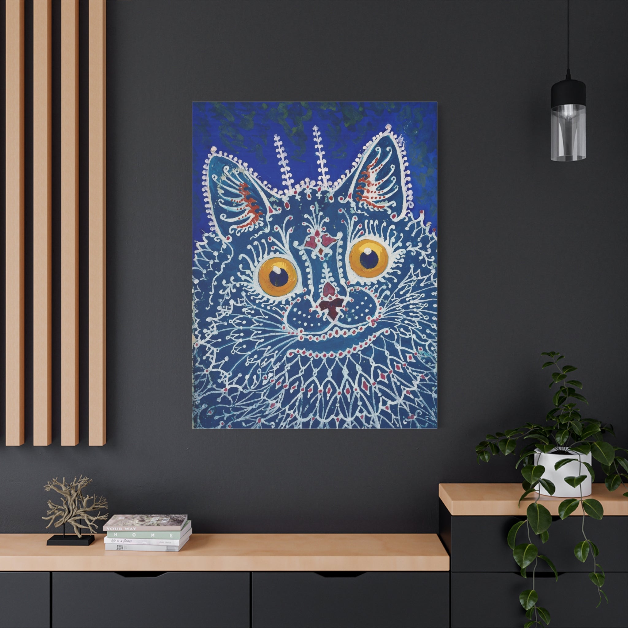 canvas-print-louis-wain-cat-gothic-style-gouache-art-large-wall-decor-matte-stretched-home-office-decoration-unique-cat-print
