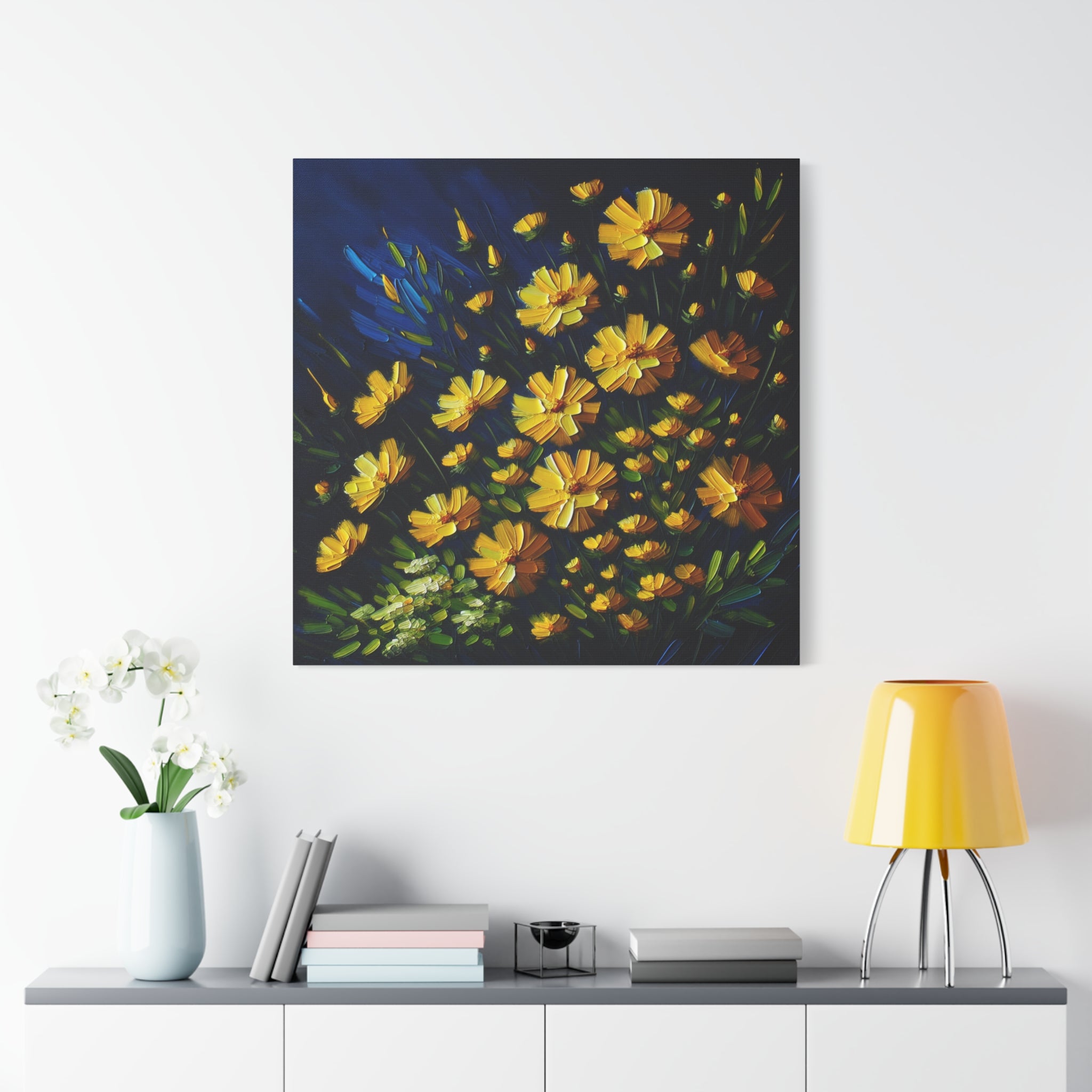 canvas-print-yellow-wildflowers-matte-canvas-impasto-oil-painting-stretched-wall-art-home-decor-floral-print-gift-for-nature-